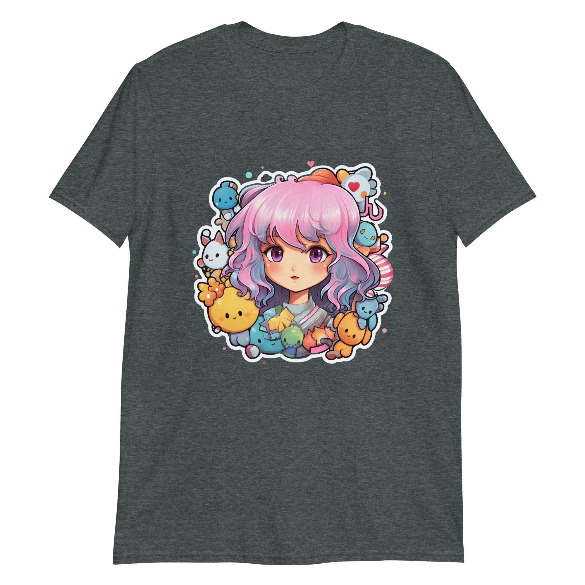 Kawaii Kingdom Anime Girl Cute Critters T-Shirt - Image 6