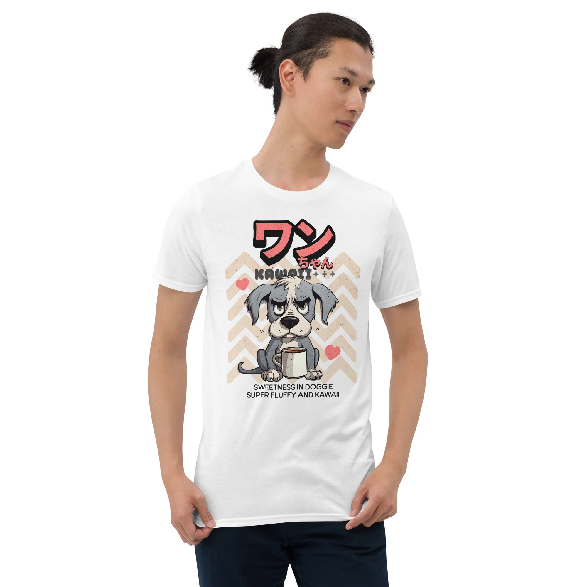 Kawaii Wan-Chan: Angry Coffee T-Shirt - Image 3