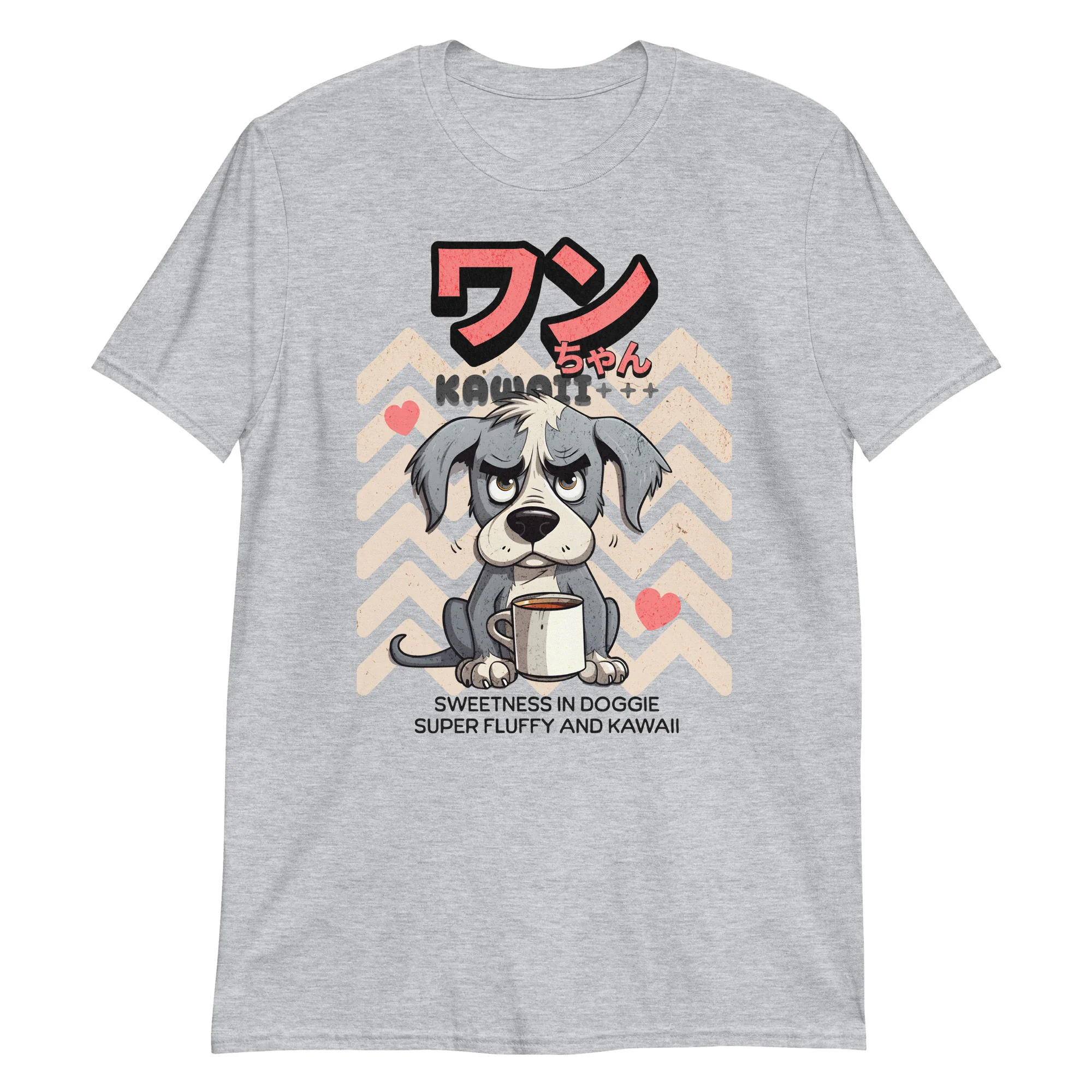 Kawaii Wan-Chan: Angry Coffee T-Shirt - Image 4