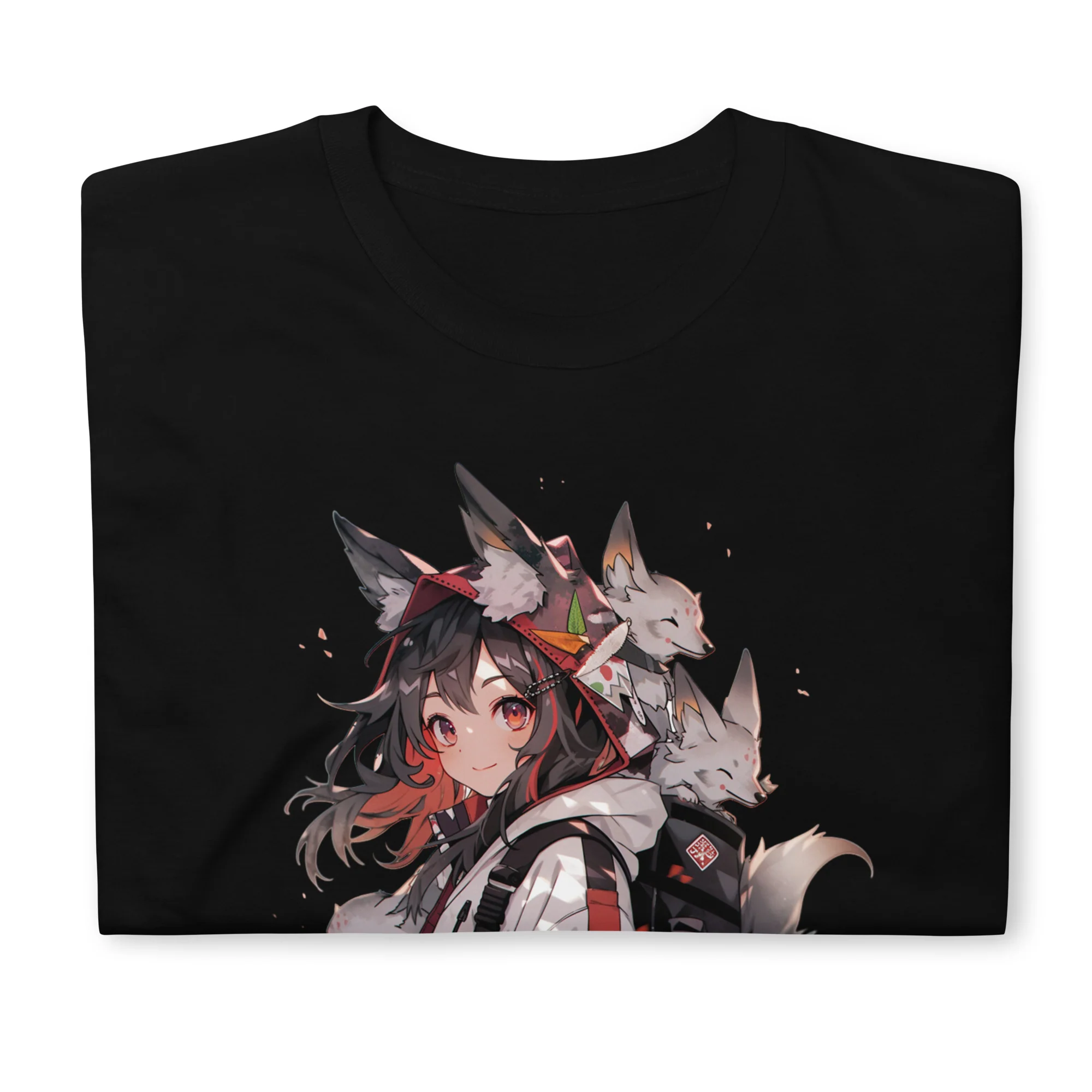 Kitsune Kawaii: Anime Fox Squad T-Shirt - Image 2