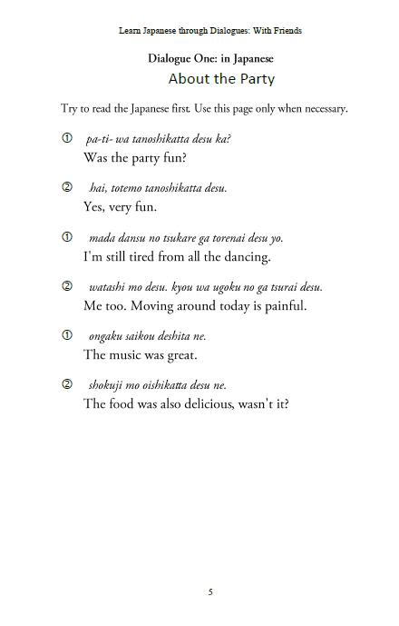 Learn Japanese through Dialogues Volume 5: With Friends [Paperback] - Image 2