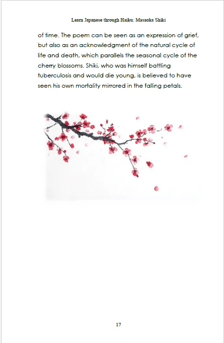 Learn Japanese through Haiku: Masaoka Shiki 正岡子規 [Paperback] - Image 4