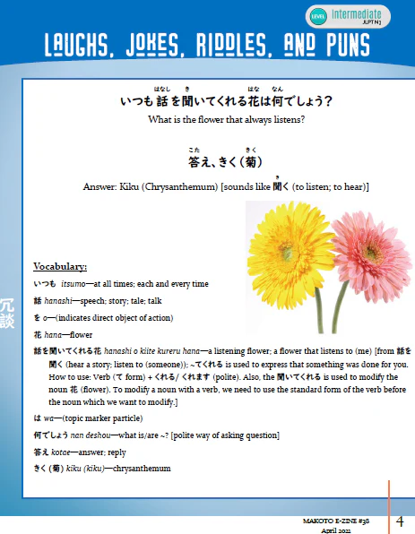 Makoto Japanese e-Zine #38 April 2021 | Digital Download + Sound Files - Image 2