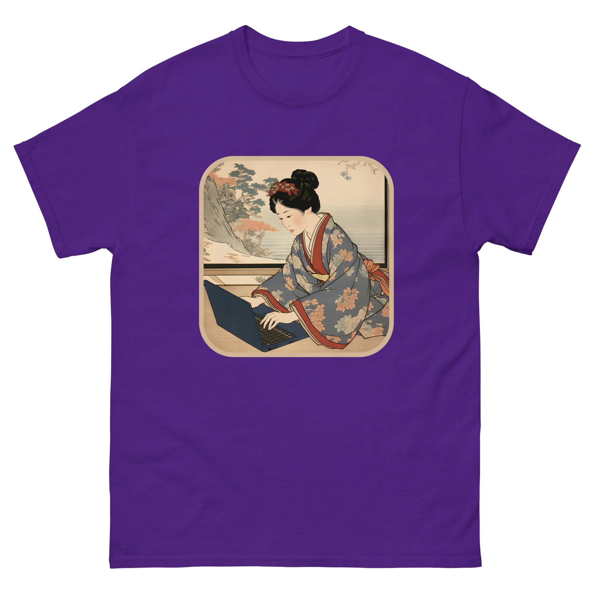Modern Edo: The Ukiyo-e Bijin Who Codes T-Shirt - Image 5