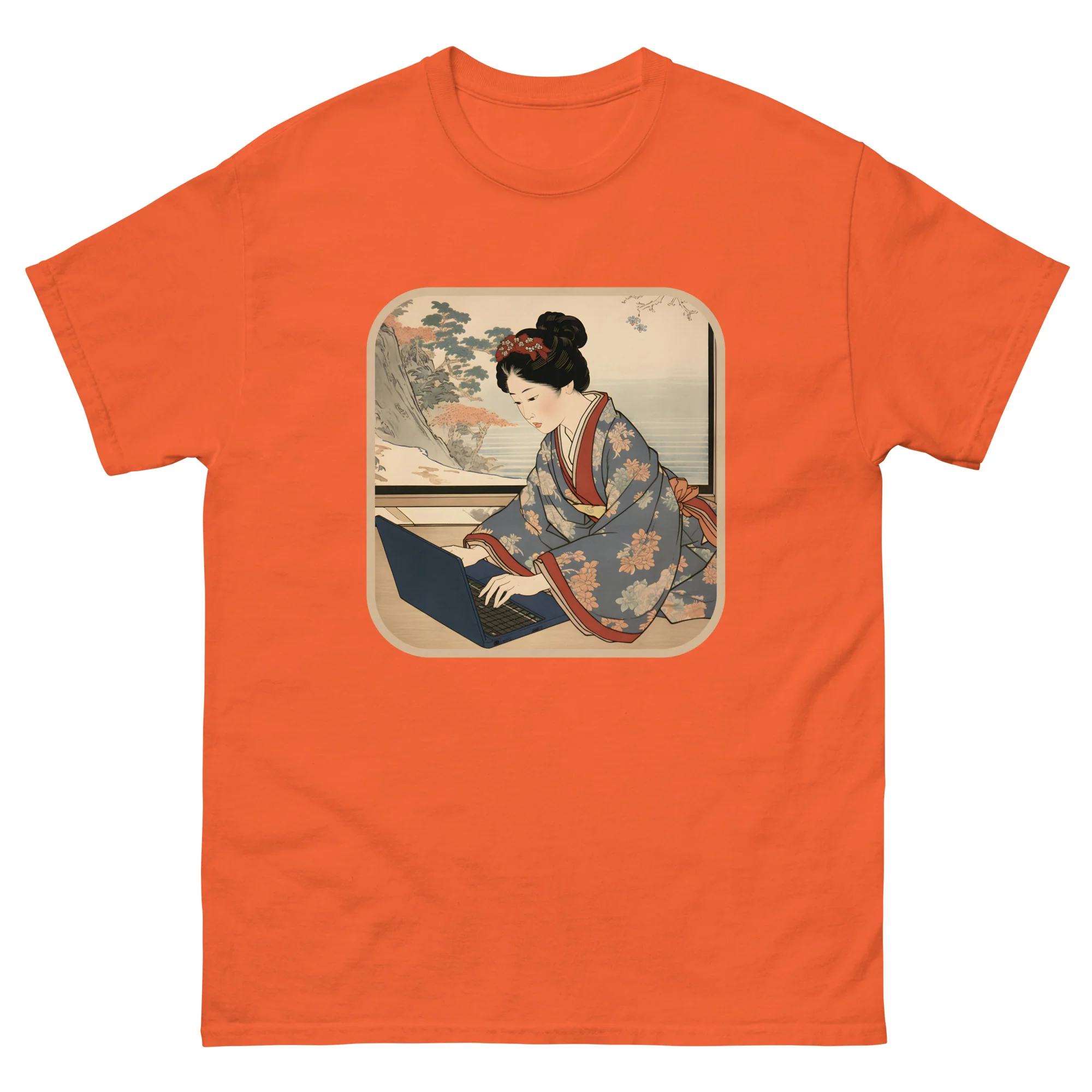 Modern Edo: The Ukiyo-e Bijin Who Codes T-Shirt - Image 9