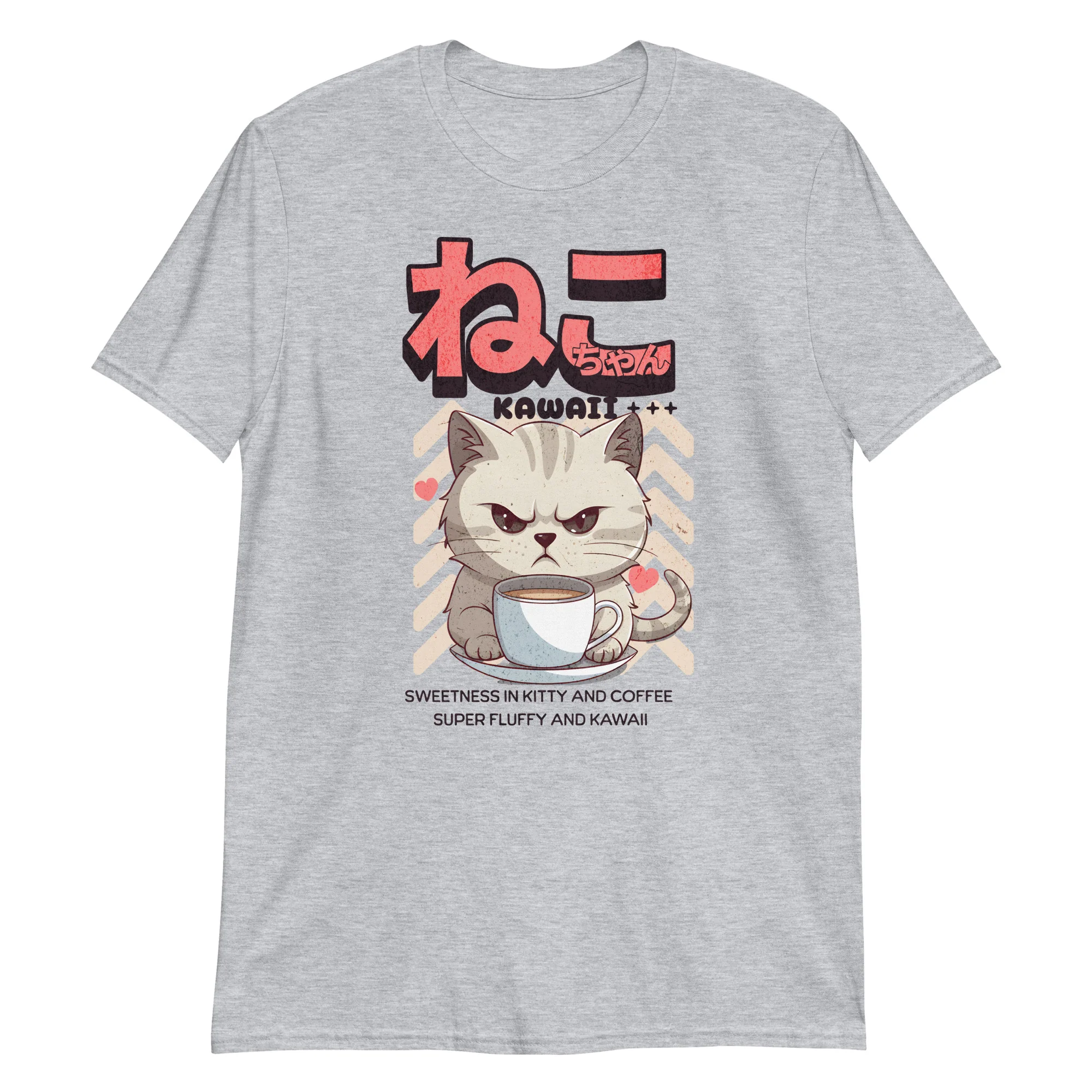 Neko Coffee: Angry but Kawaii T-Shirt - Image 4