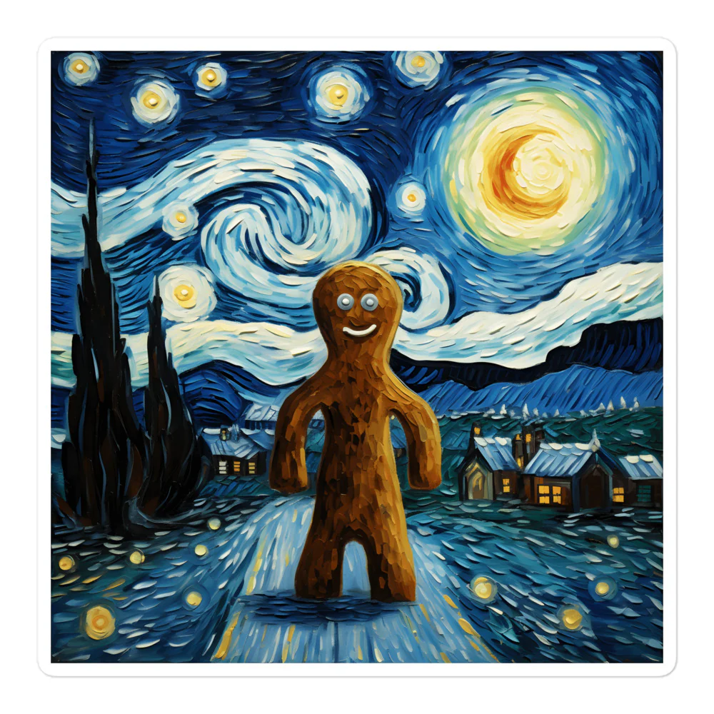 Night in Gingerbread Man Land Sticker - Image 3