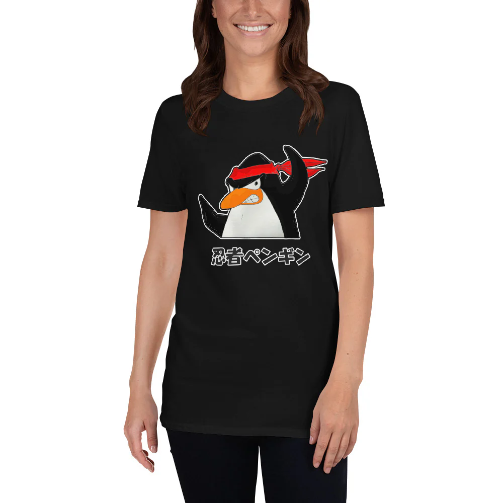 Ninja Penguin Short-Sleeve Unisex T-Shirt - Image 2