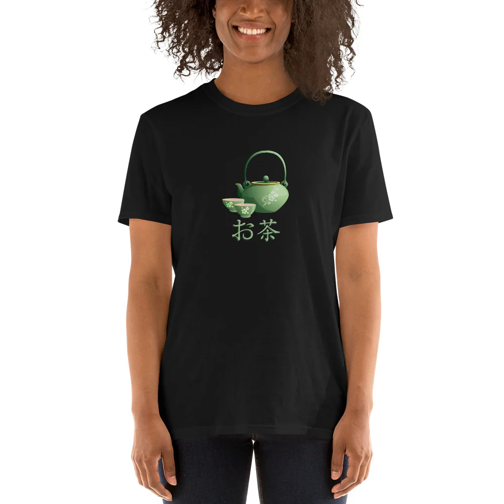 Ocha Tea Kanji Shirt Short-Sleeve Unisex T-Shirt - Image 2