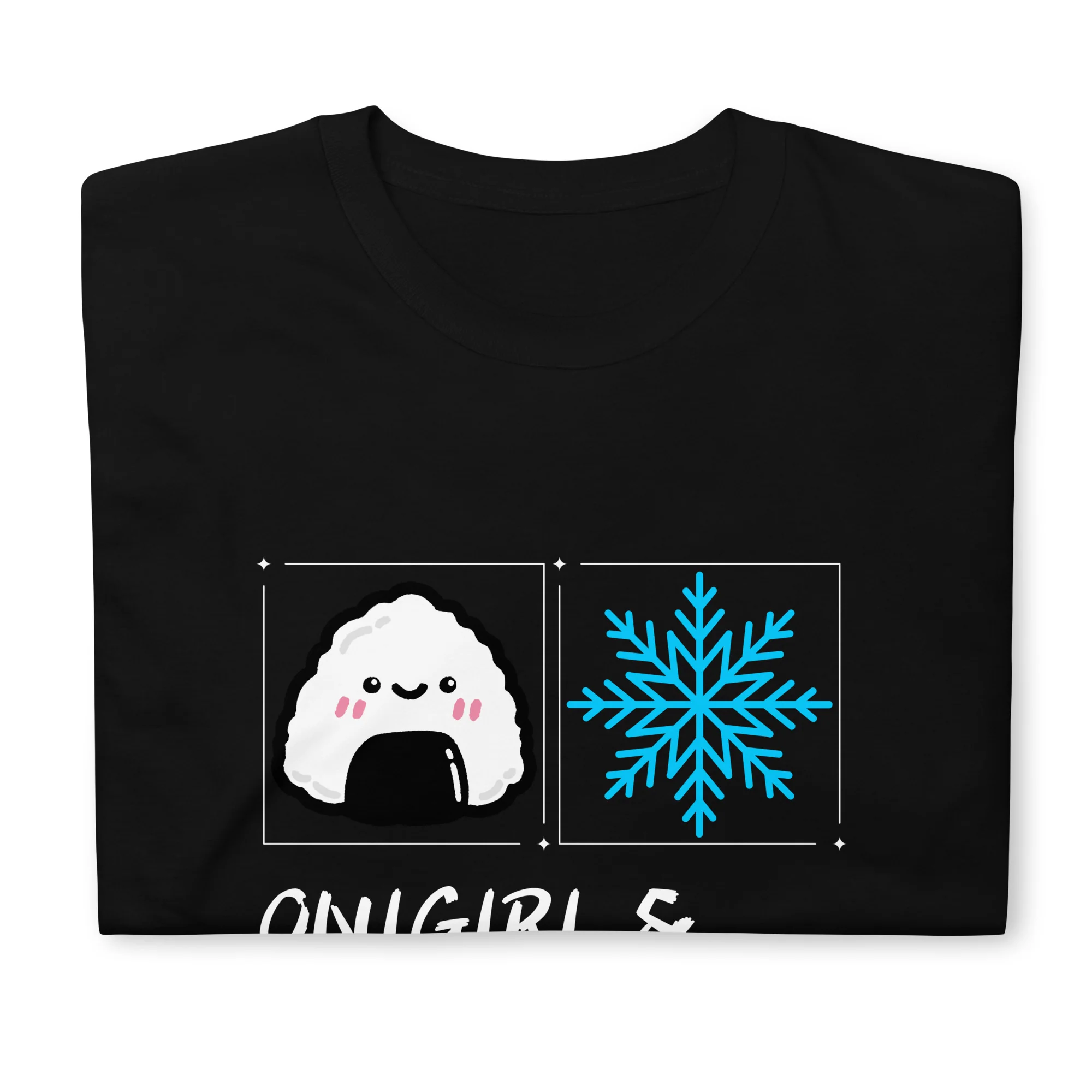 Onigiri and Snowflakes T-Shirt - Image 2