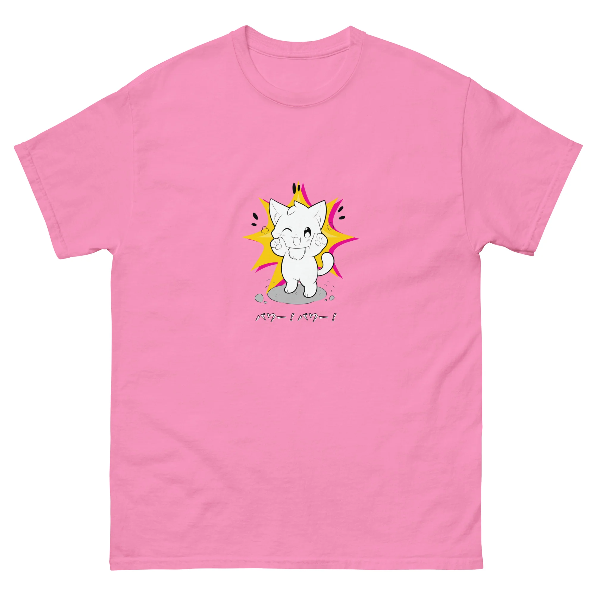 Power! Power! Happy Kitty Japanese Style Short-Sleeve Unisex T-Shirt - Image 10