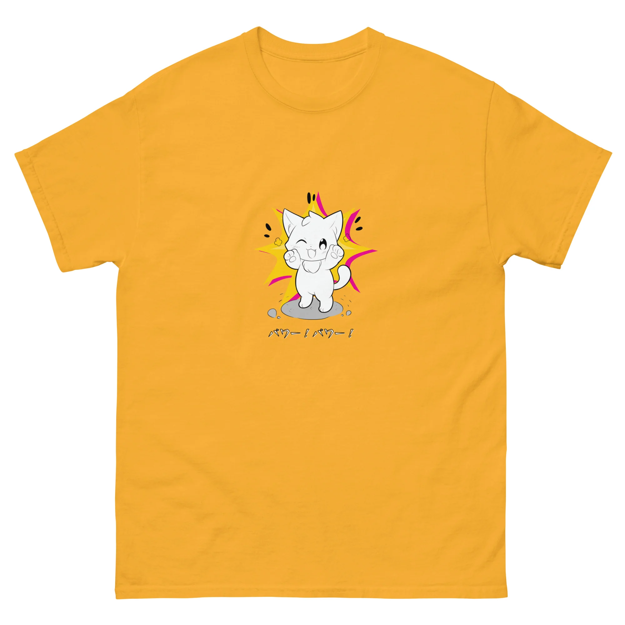Power! Power! Happy Kitty Japanese Style Short-Sleeve Unisex T-Shirt - Image 11