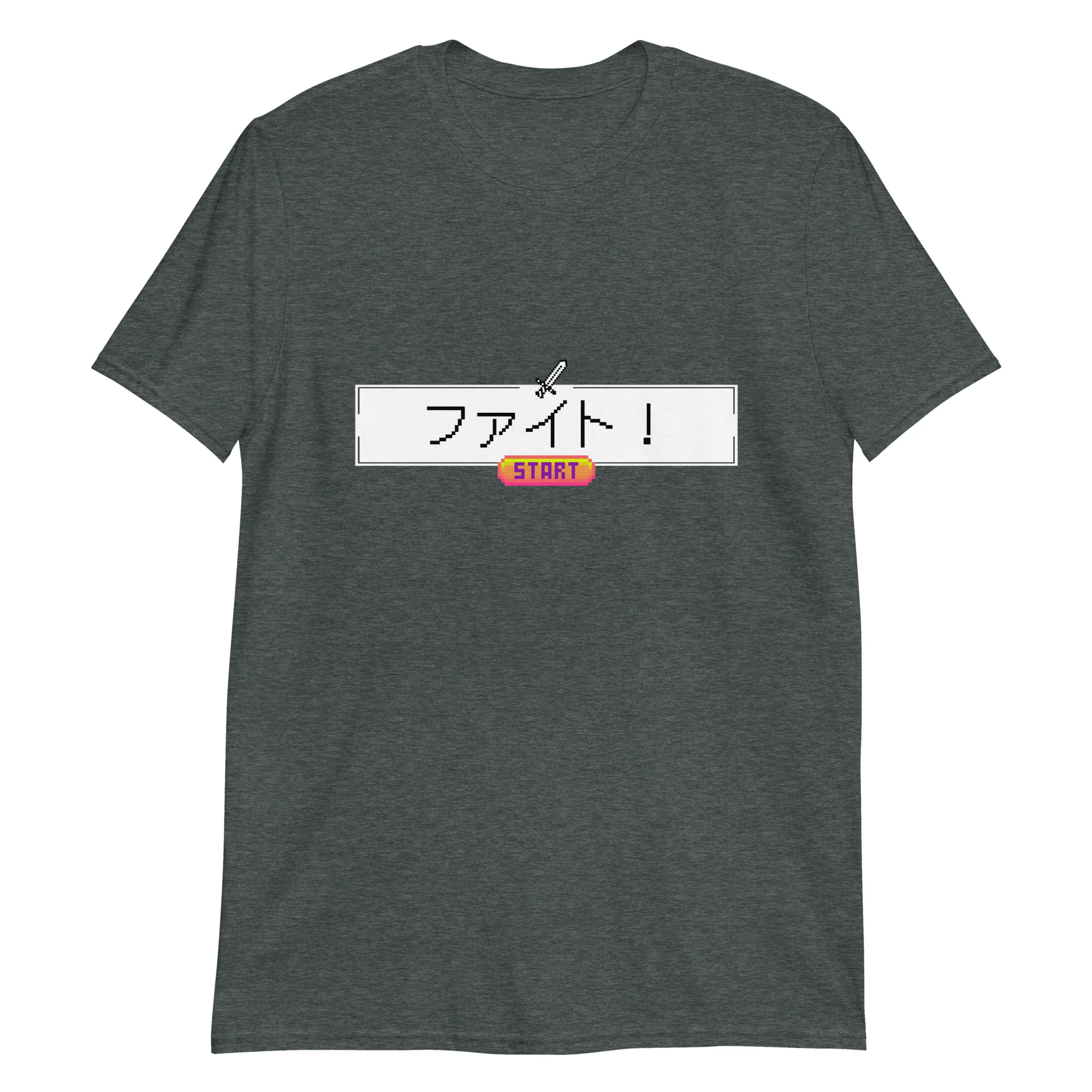 Press Start to Fight! Japanese Short-Sleeve Unisex T-Shirt - Image 3