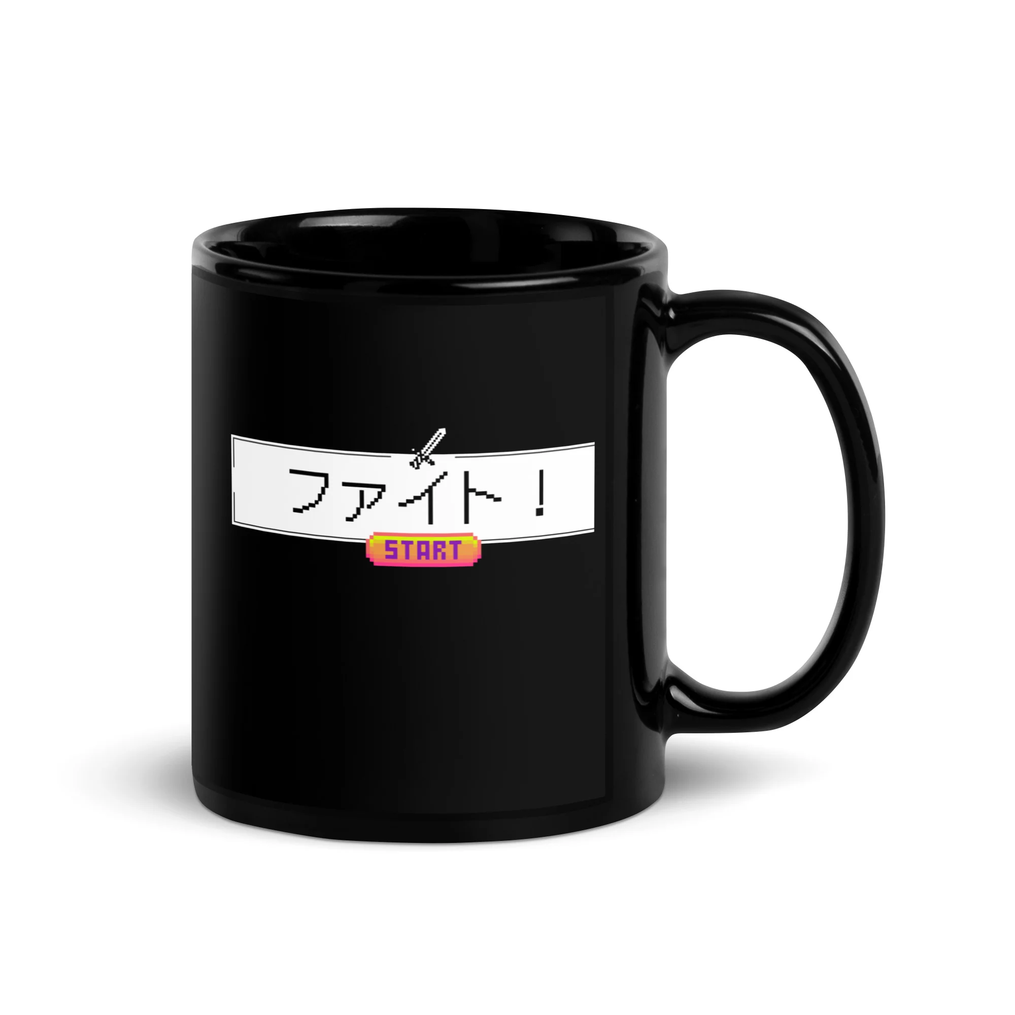Press Start to Fight! Japanese | Japanese-themed mug