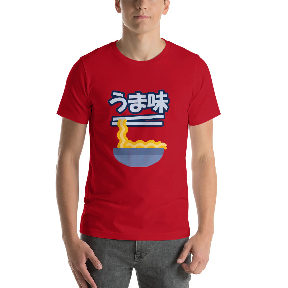 Ramen Noodles Oishii Umami Japanese Soup Short-Sleeve Unisex T-Shirt - Image 3