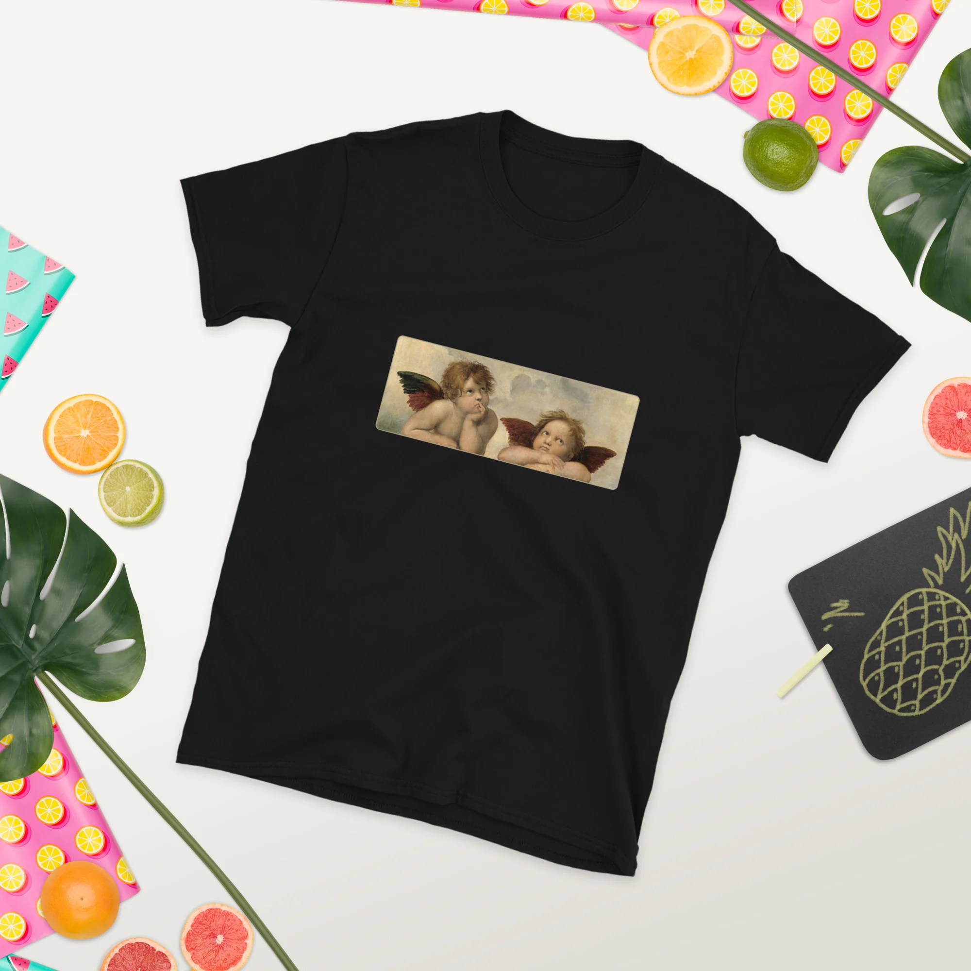 Raphael Cherubs Artwork Renaissance T-Shirt - Image 3
