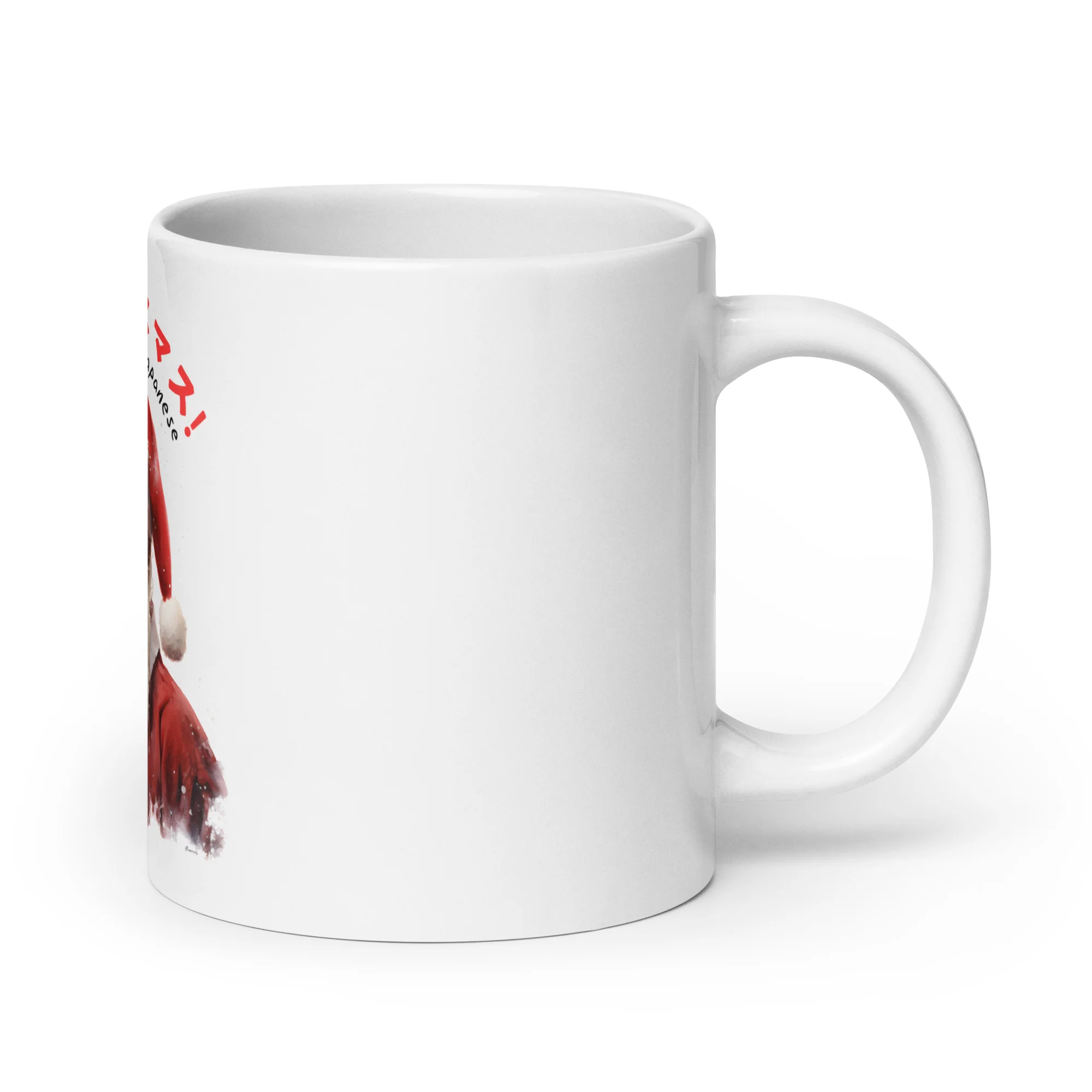 Santa-san Speaks Japanese White Mug - Image 7