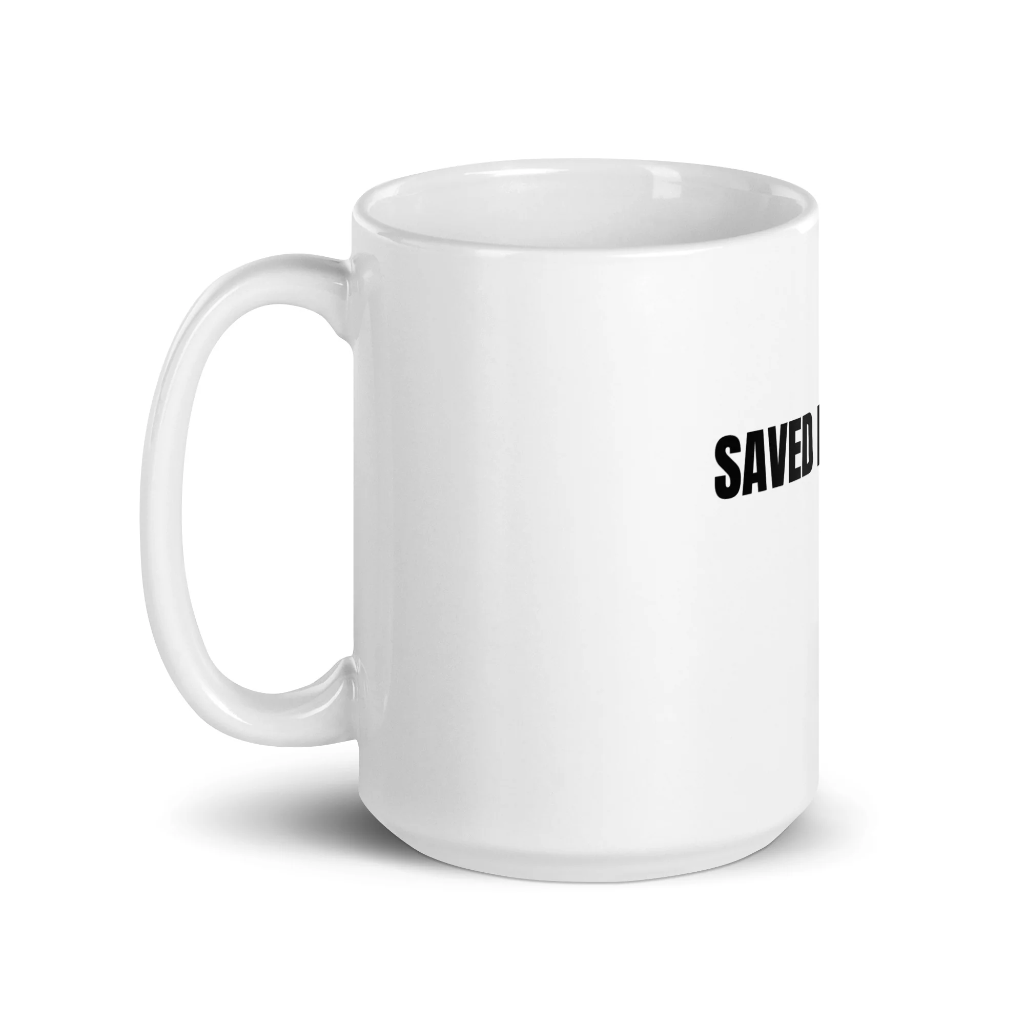 Saved by Grace Christian Faith White Mug - Image 5