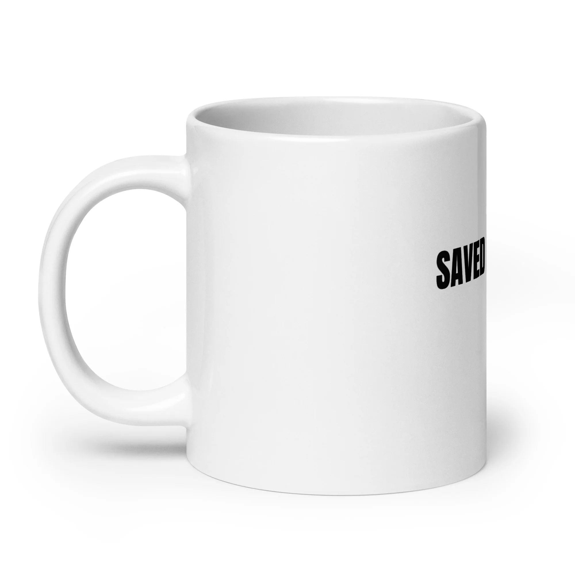 Saved by Grace Christian Faith White Mug - Image 8