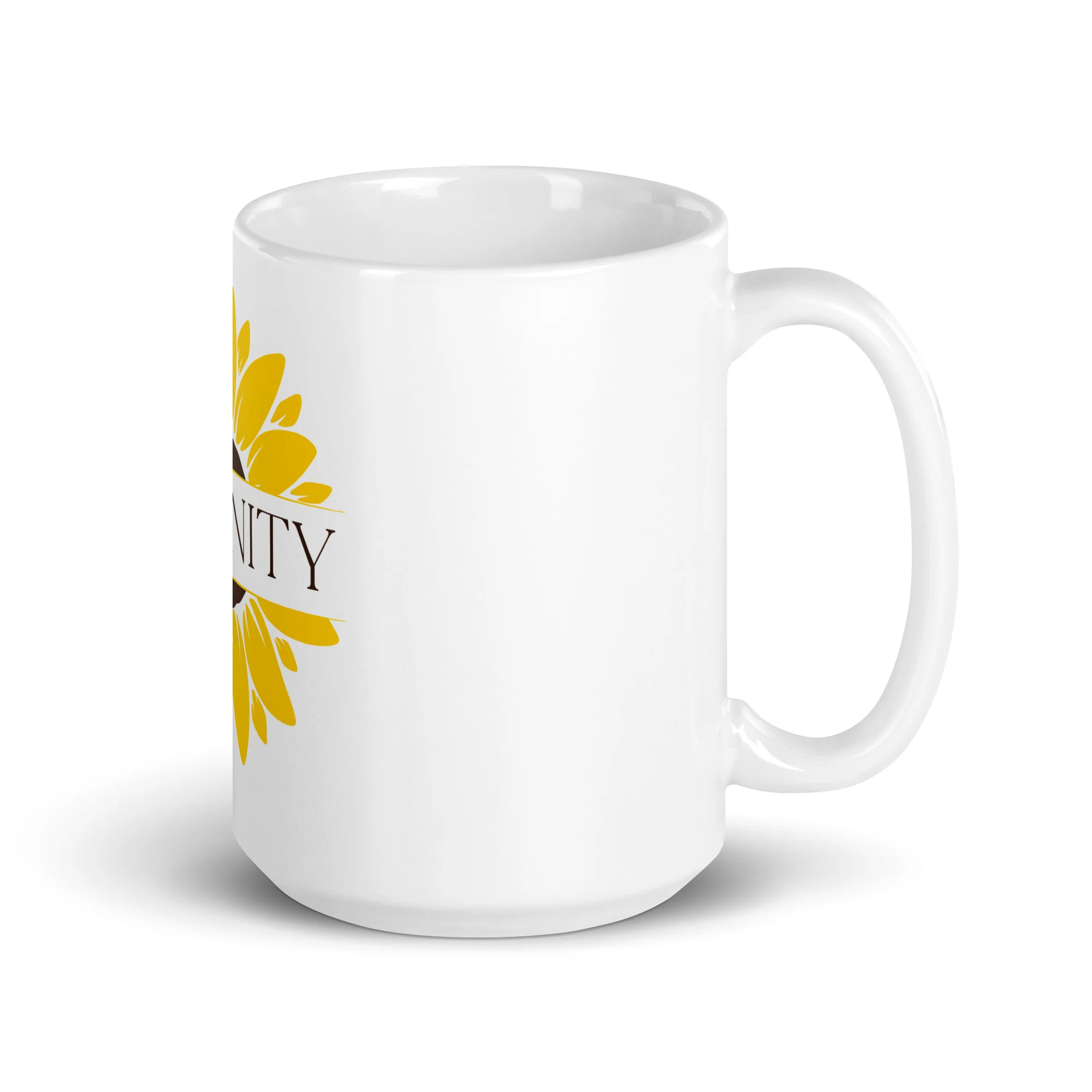 Serenity Sunflower White Mug - Image 4