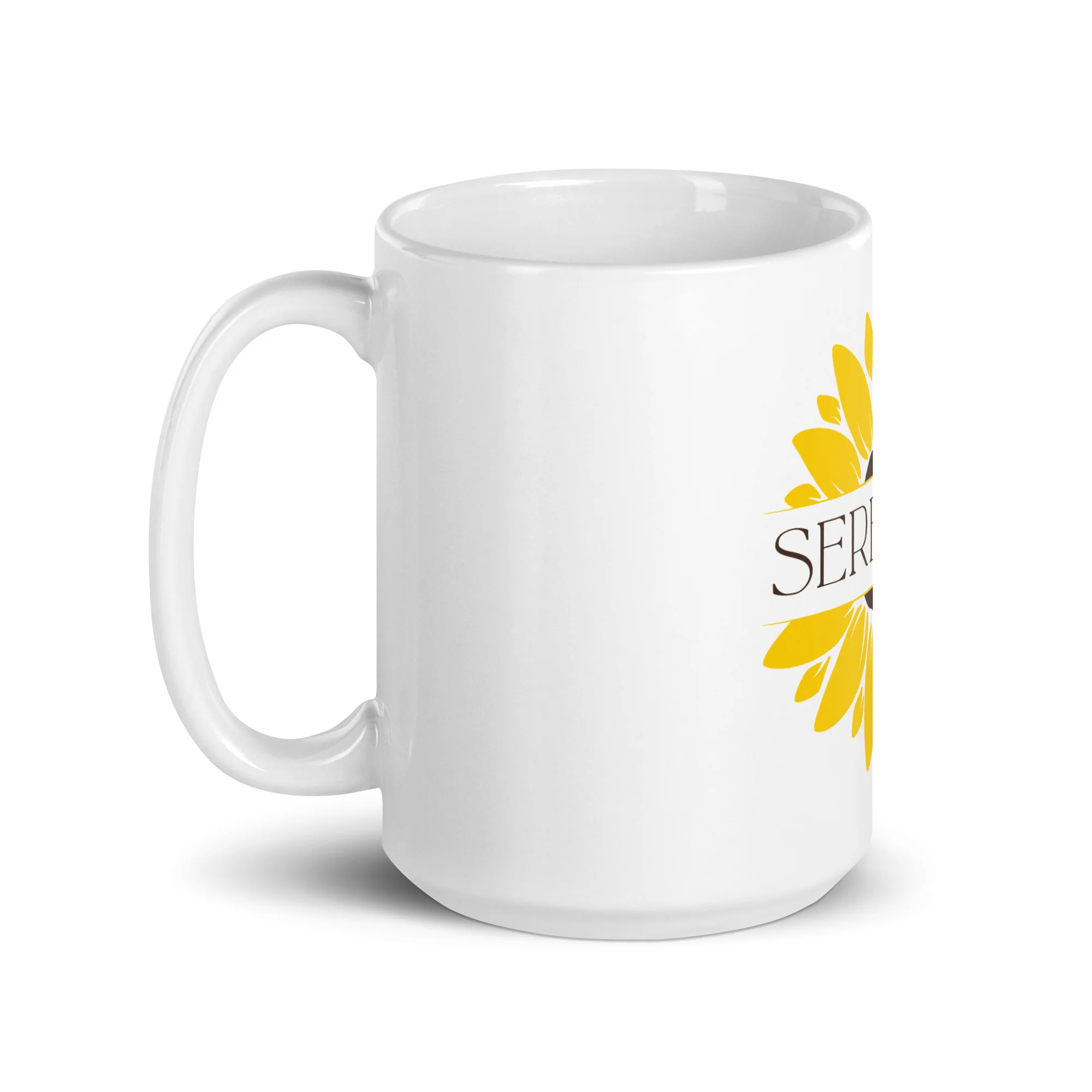 Serenity Sunflower White Mug - Image 5