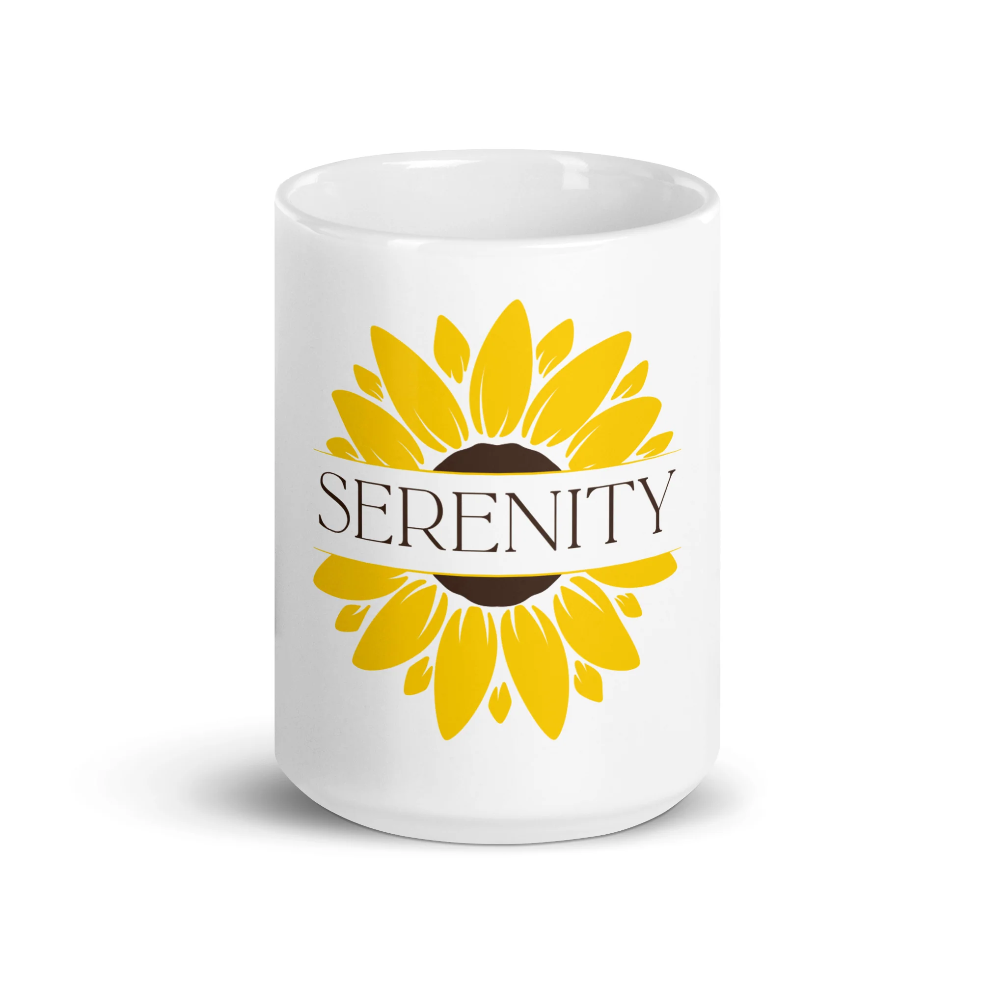 Serenity Sunflower White Mug - Image 6