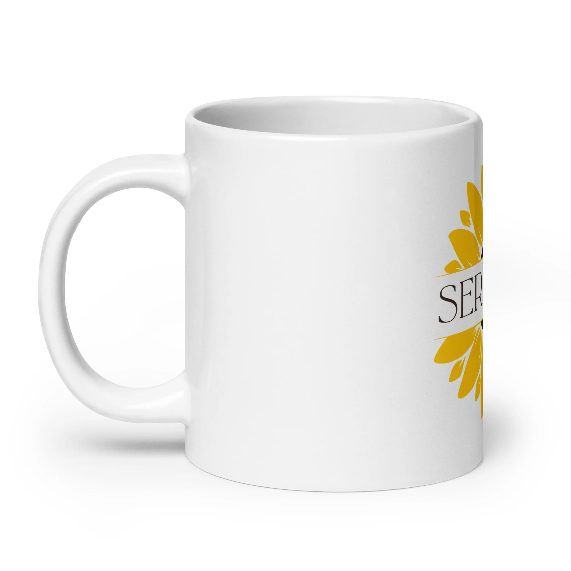 Serenity Sunflower White Mug - Image 8