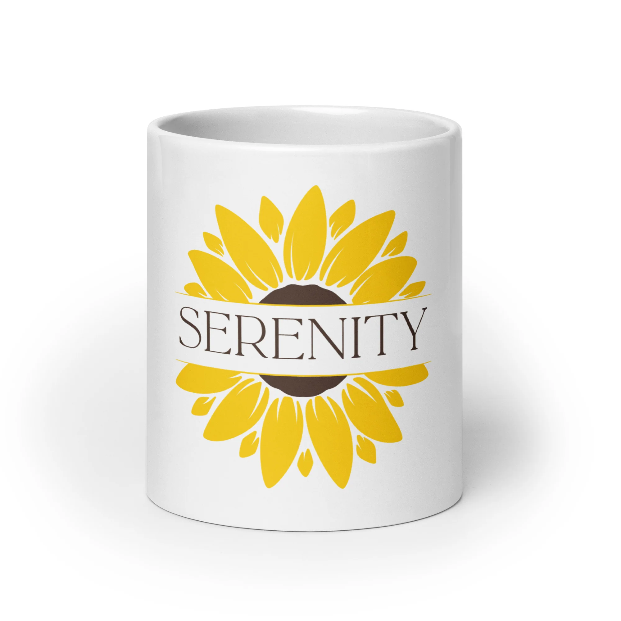 Serenity Sunflower White Mug - Image 9