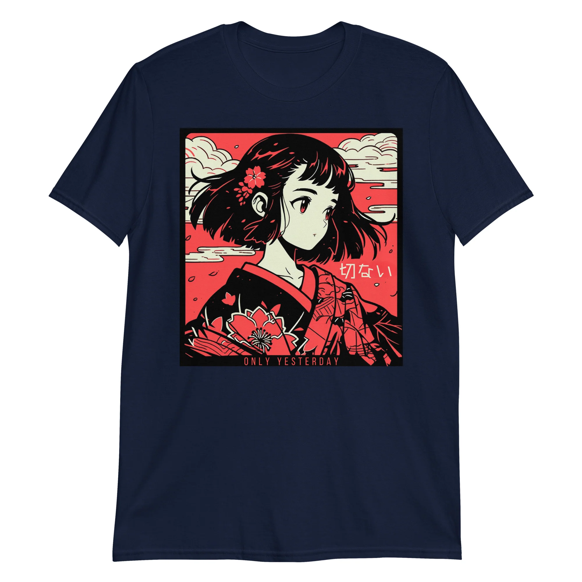 Setsunai Kimono Girl in Anime Style T-Shirt - Image 5