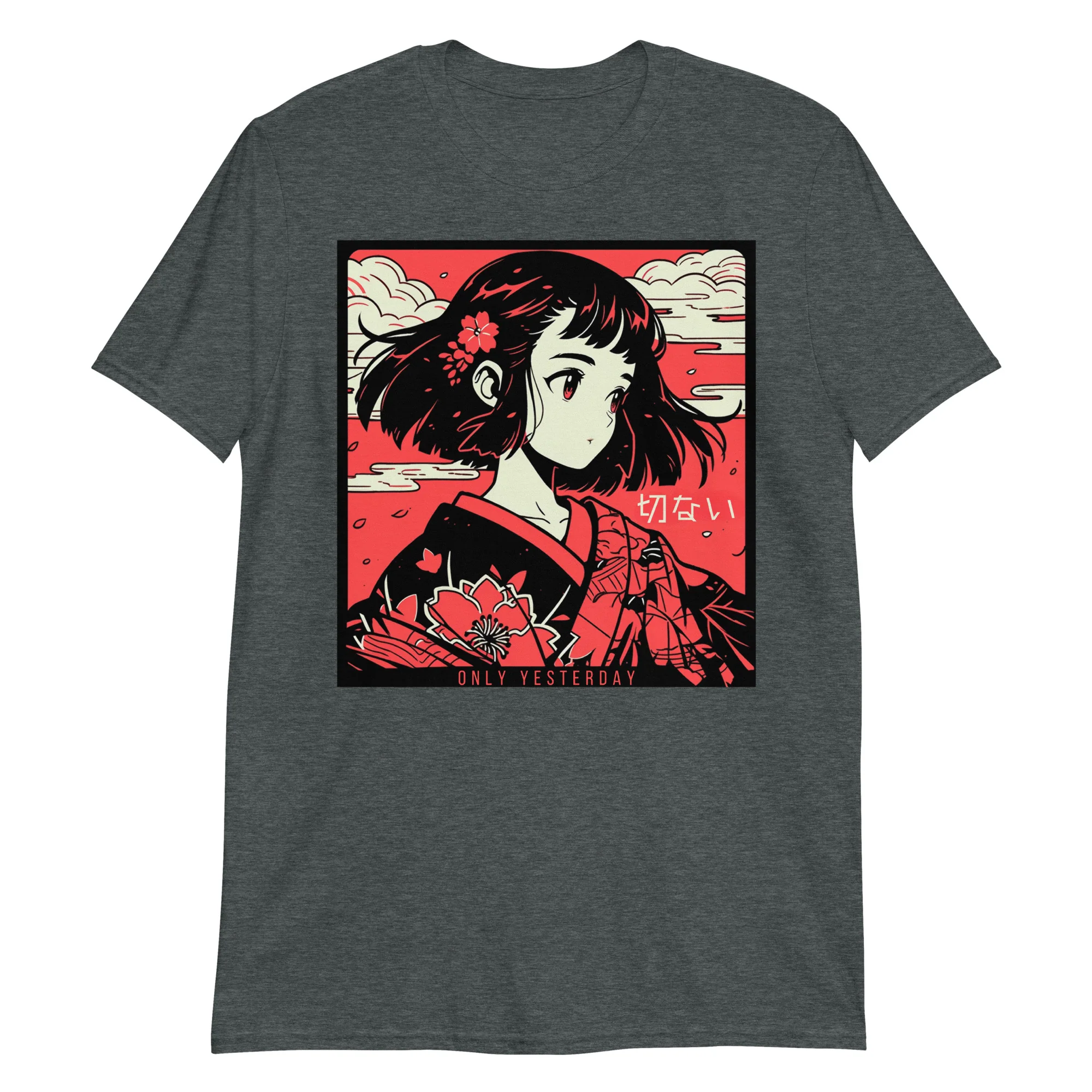 Setsunai Kimono Girl in Anime Style T-Shirt - Image 6