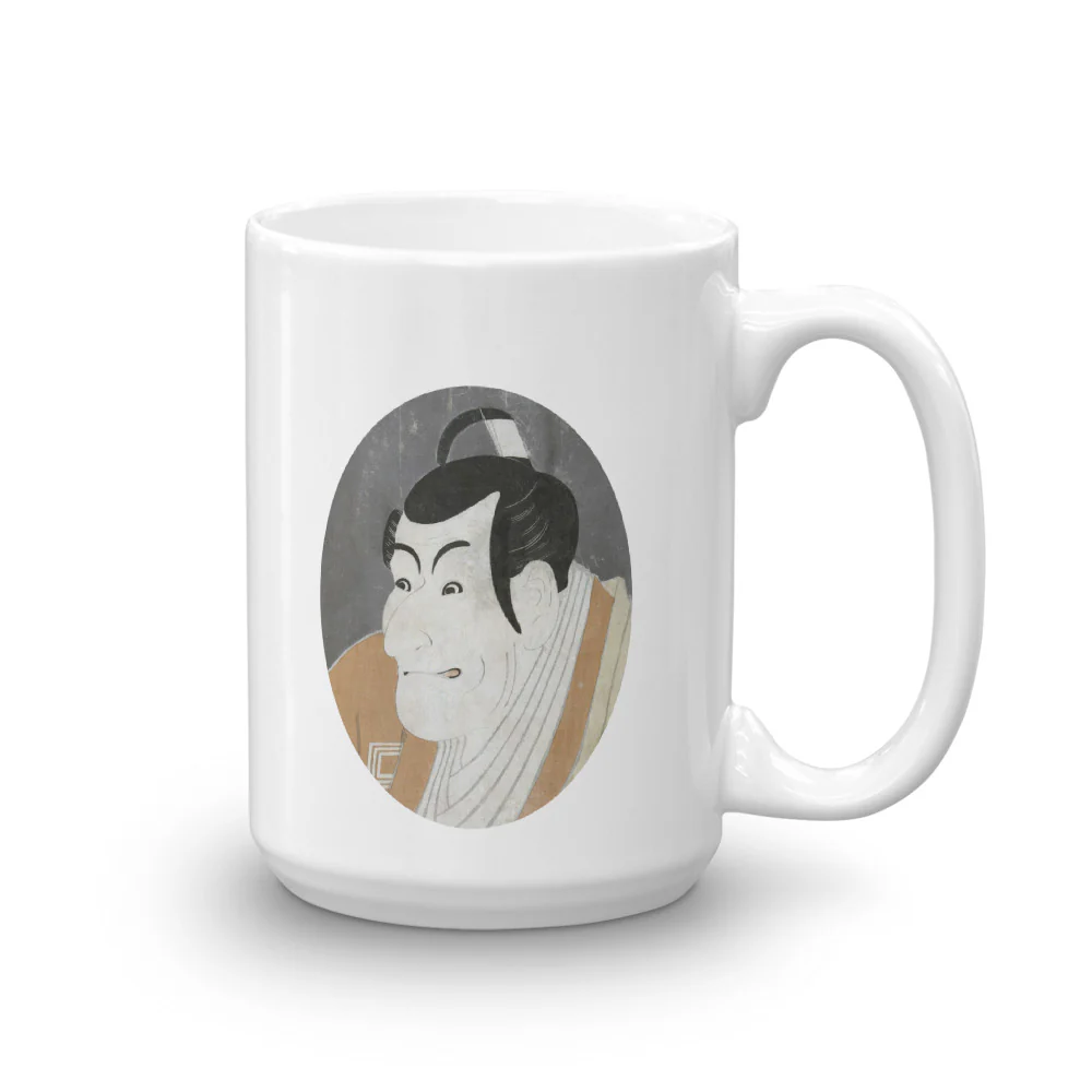 Sharaku Ukiyoe Print of Ichikawa Ebizo IV Mug - Image 2