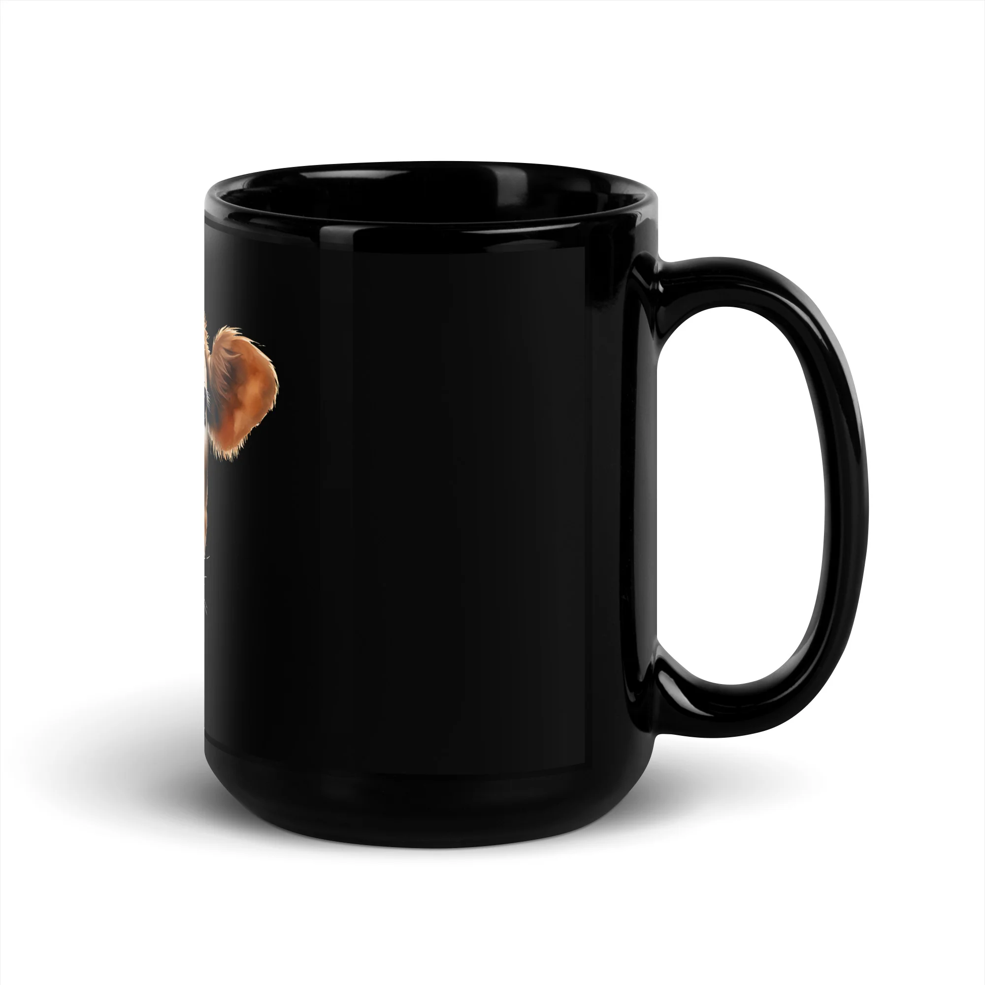 Silly Cow Tongue-Out A Whimsical Black Mug - Image 5