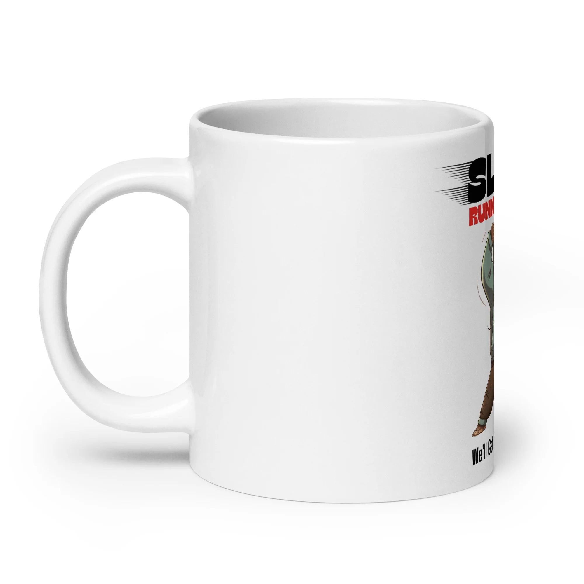 Sloth Running Club: Eventually White Mug - Image 8