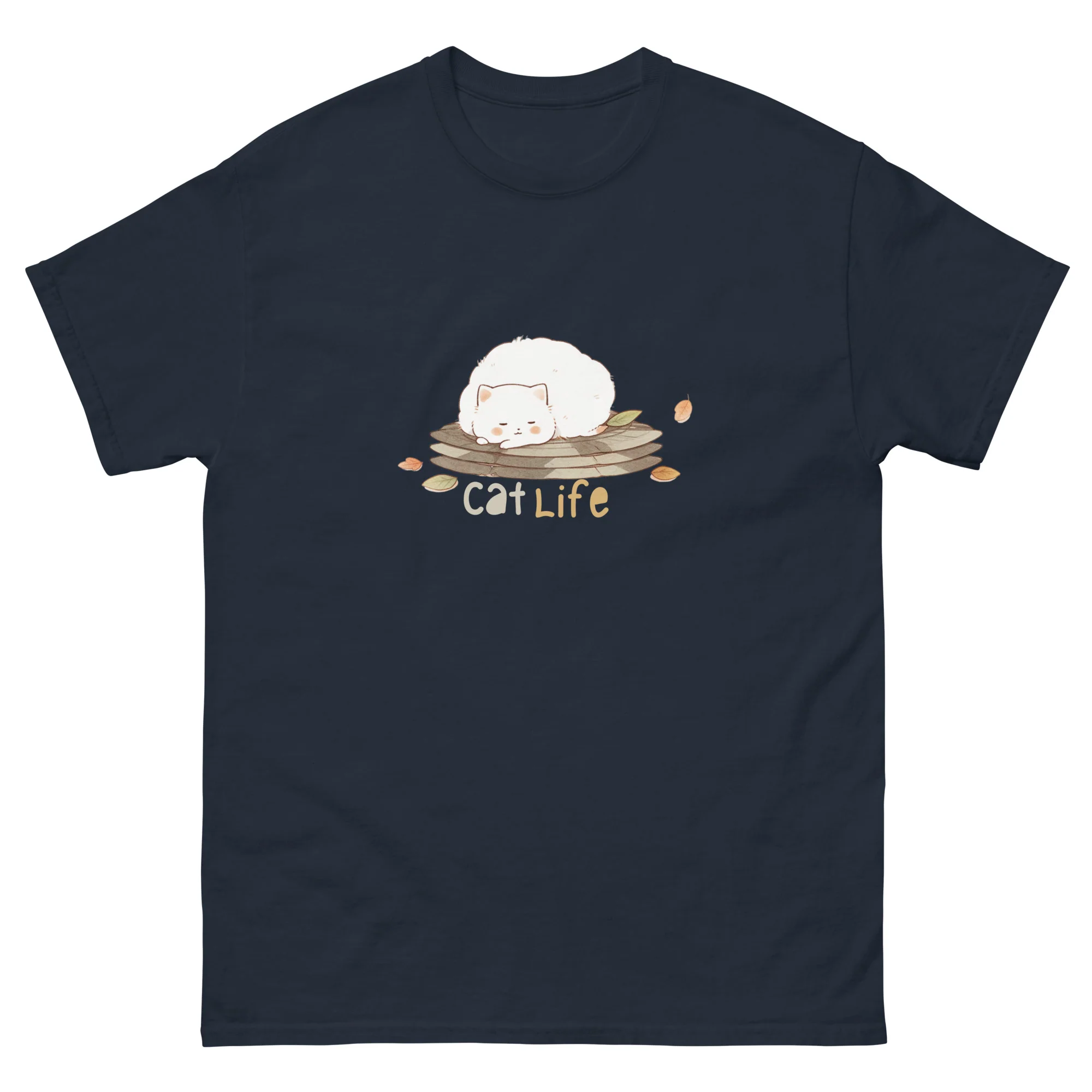 Slumbering Autumn Cat Life Art Design - Image 3