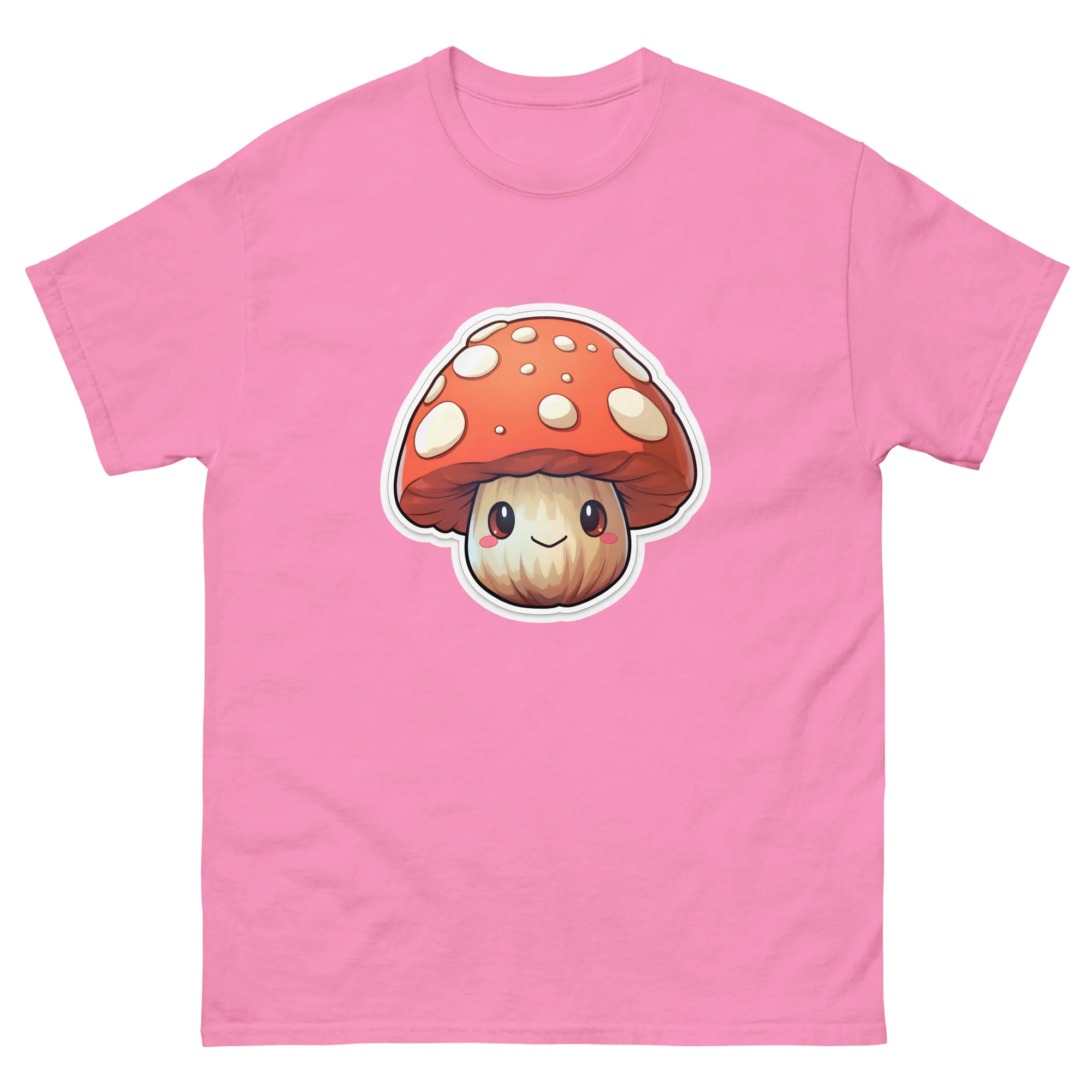 Smiling Anime Mushroom T-Shirt - Image 10