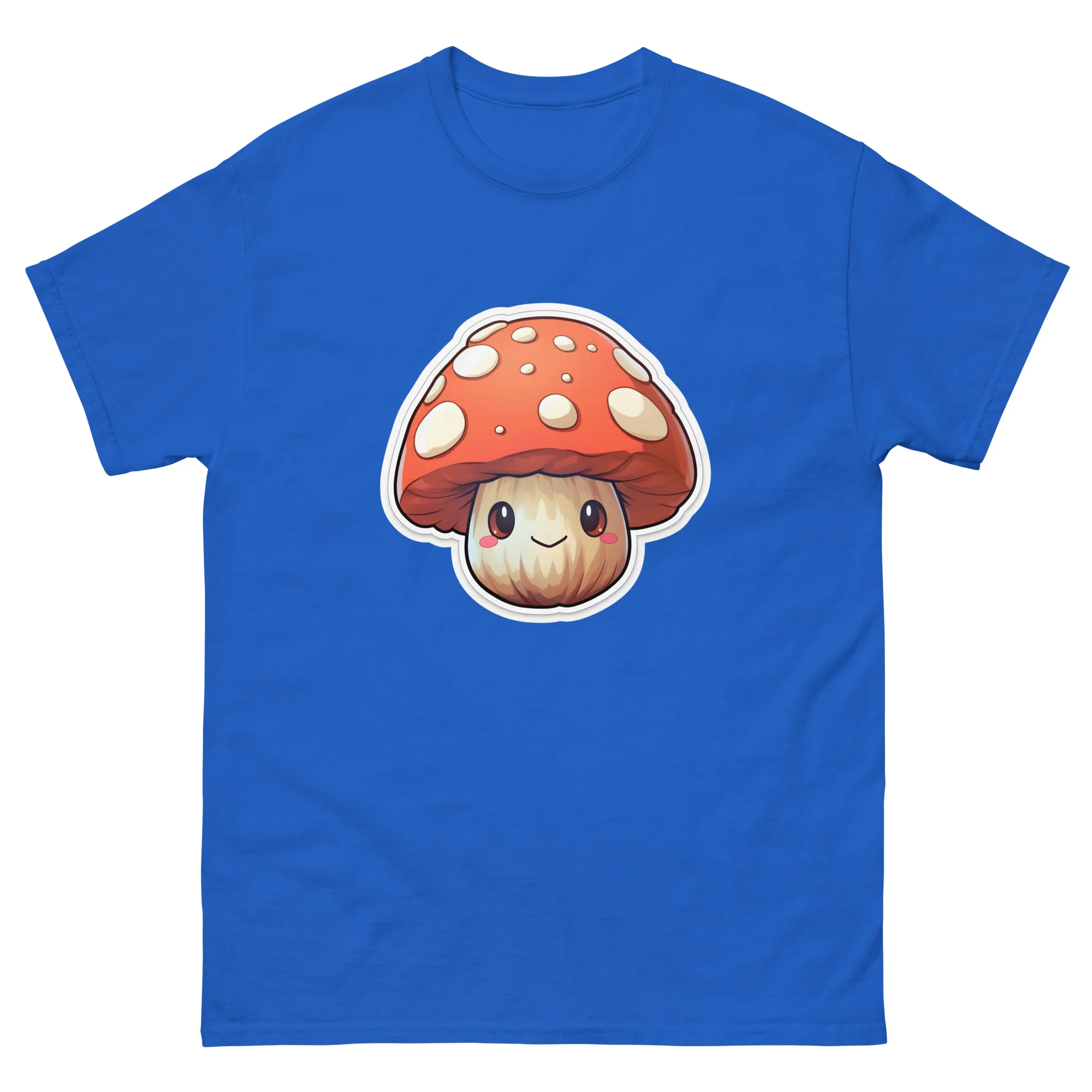 Smiling Anime Mushroom T-Shirt - Image 6