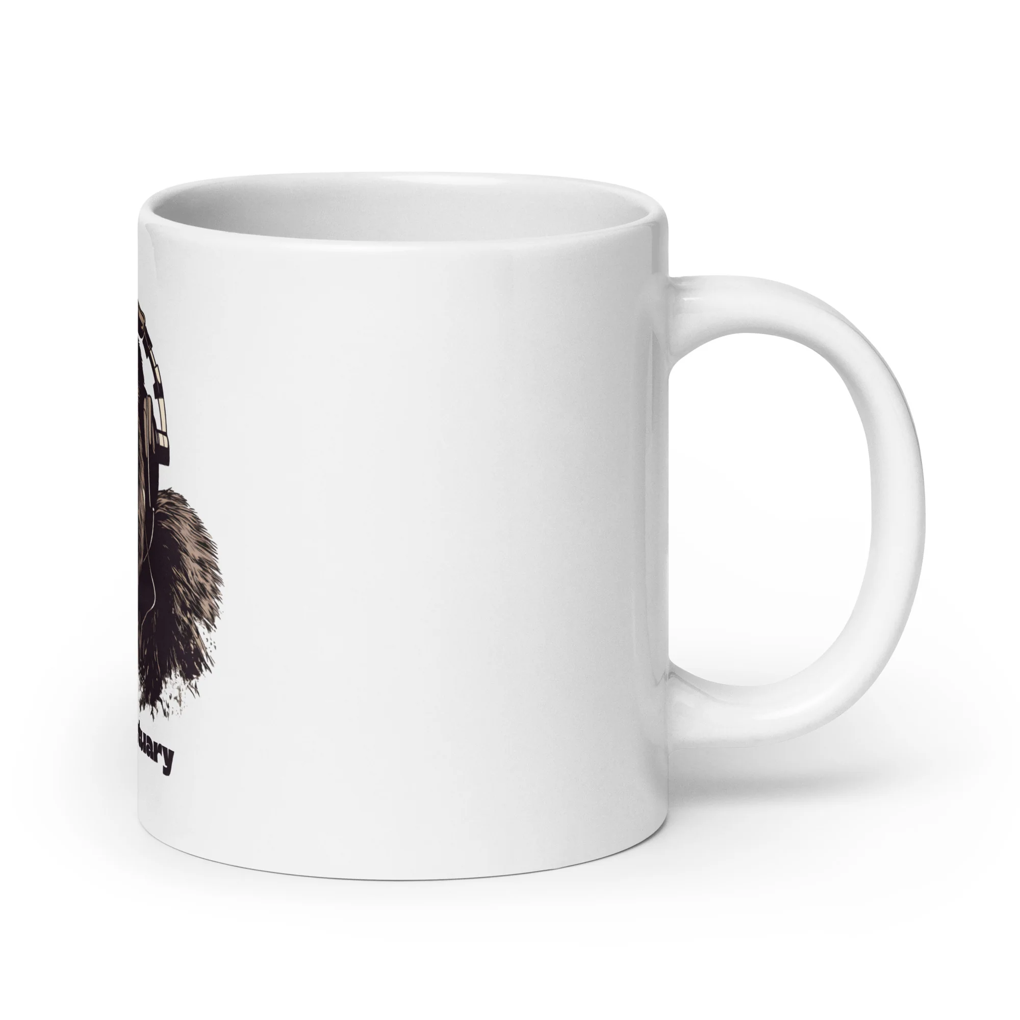 Sonic Sanctuary: Gorilla Headphones White Mug - Image 7