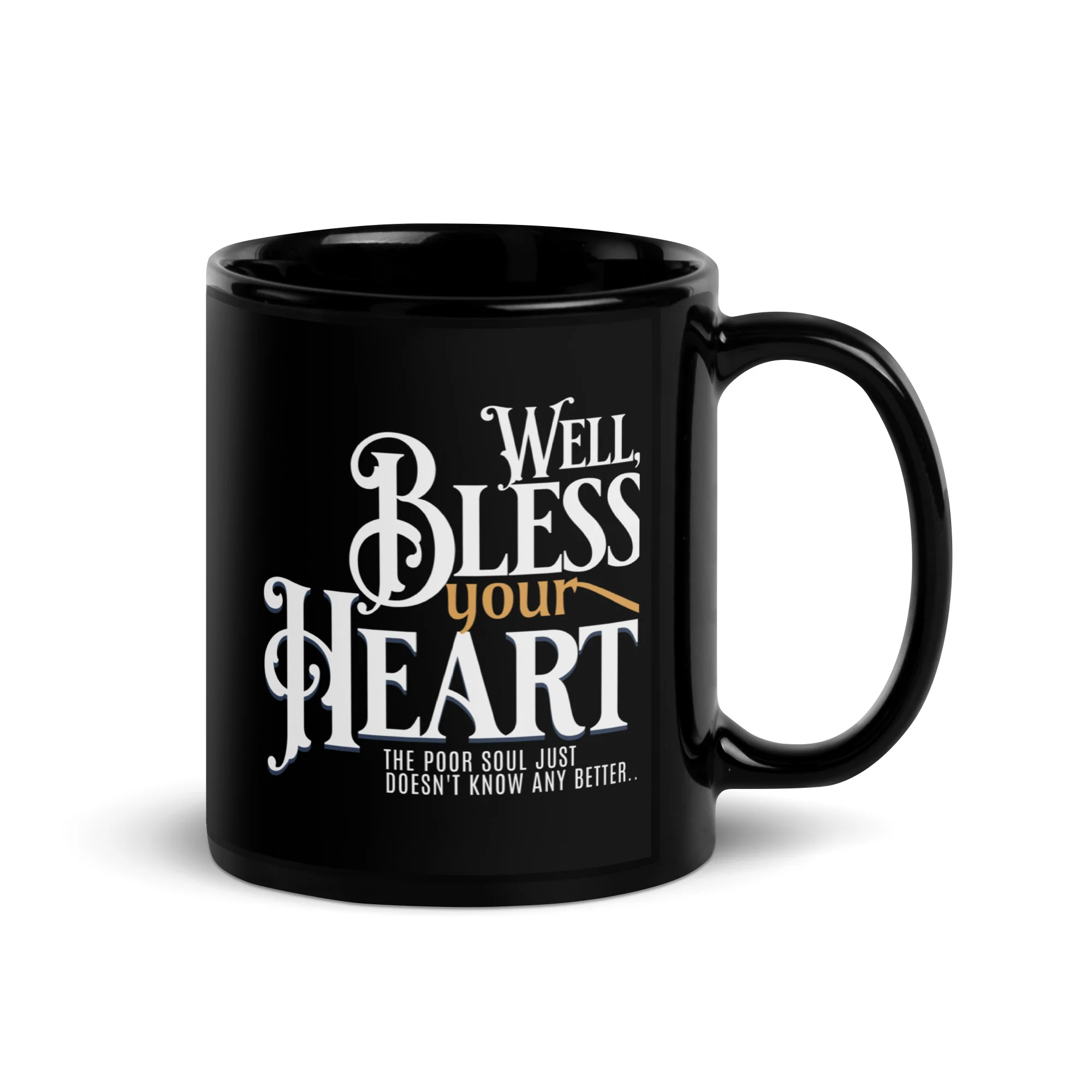 Southern Charm Meets Sassy Black Mug