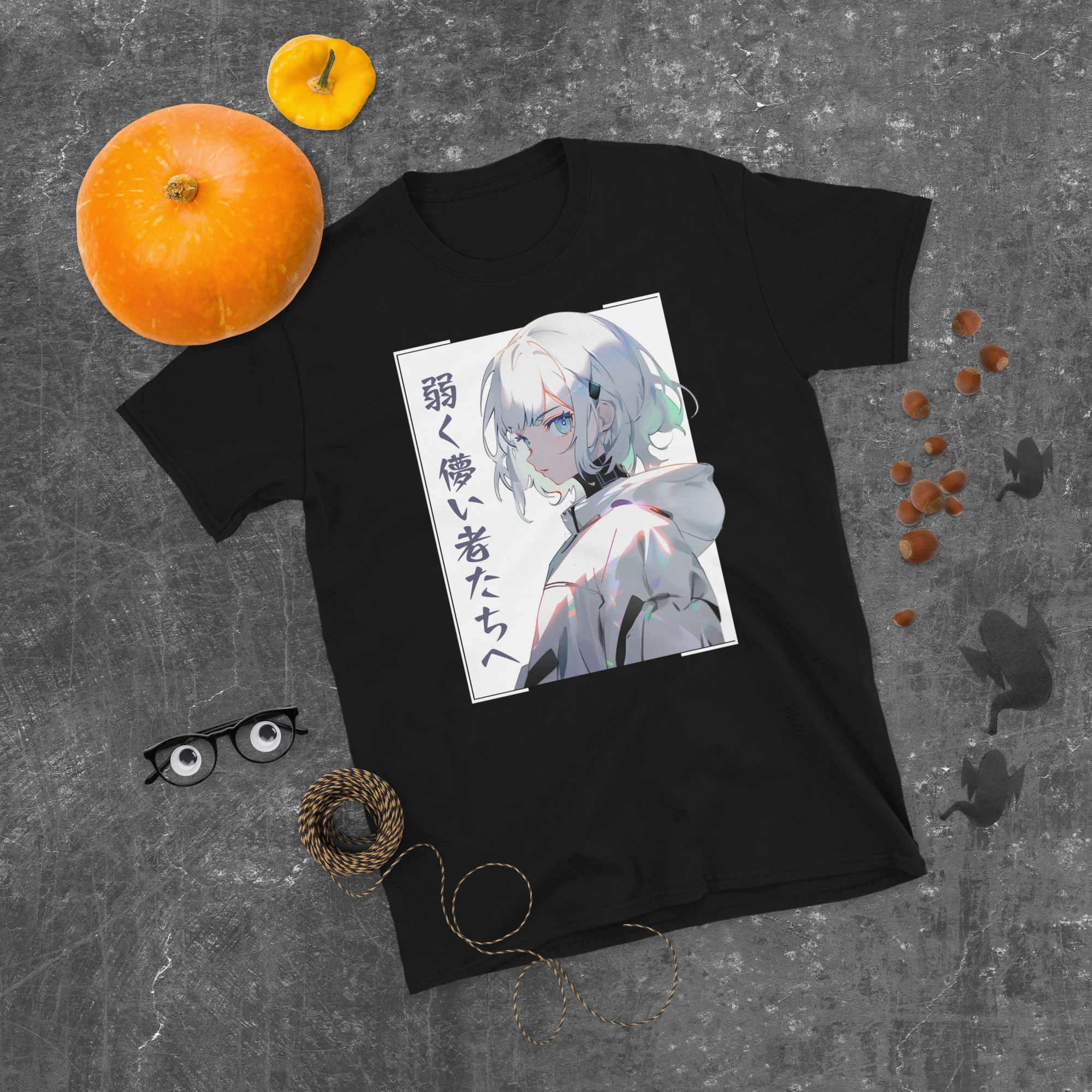Strength in Weakness Japanese Anime Girl T-Shirt - Image 4
