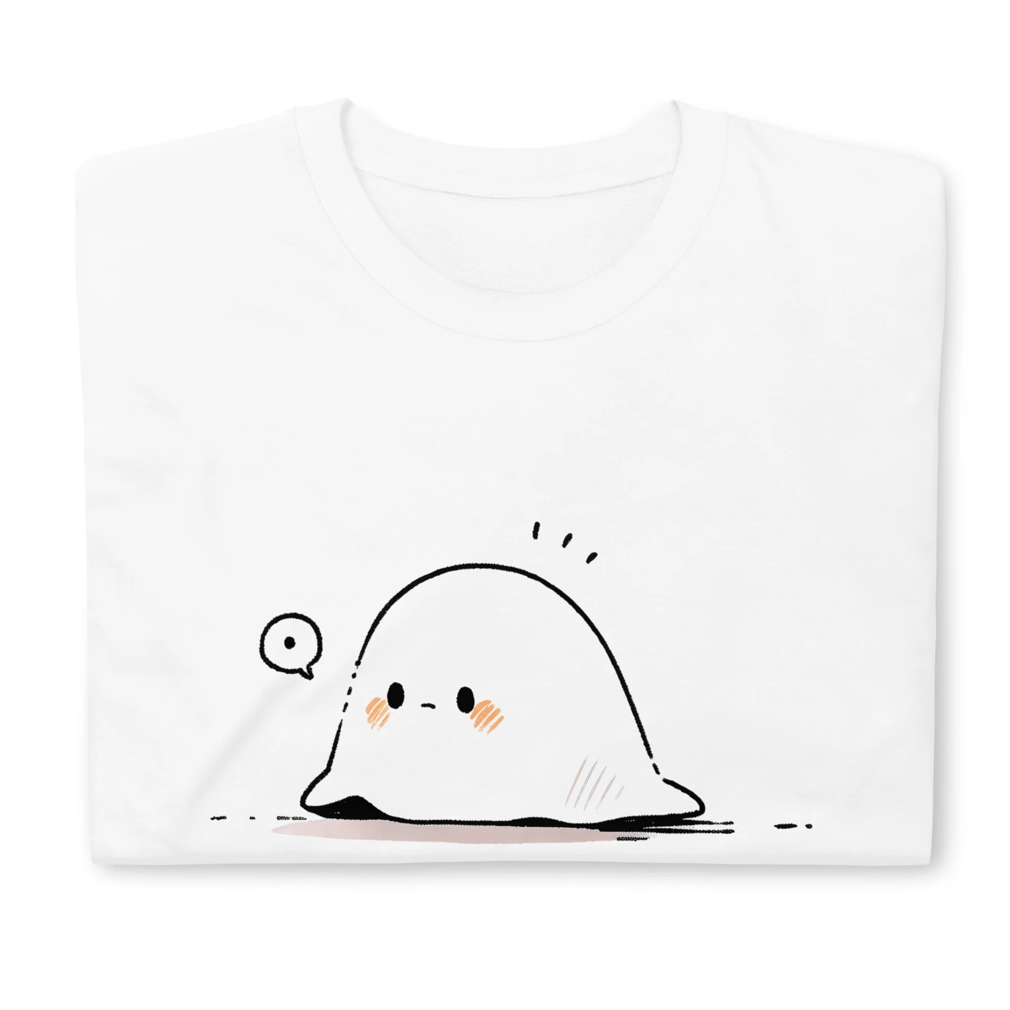 Surprised Manga Ghost - Key Forgetfulness T-Shirt - Image 2
