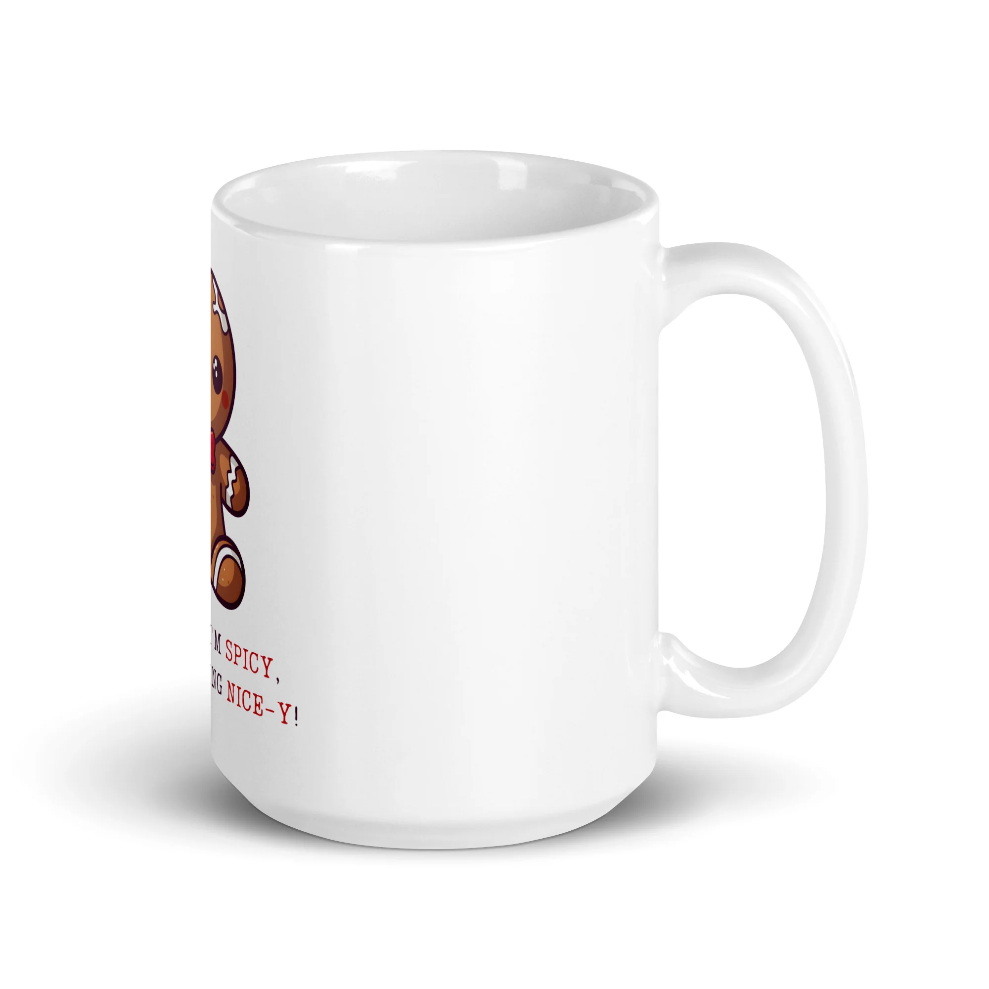 Sweet & Spicy Gingerbread Nice-y White Mug - Image 4