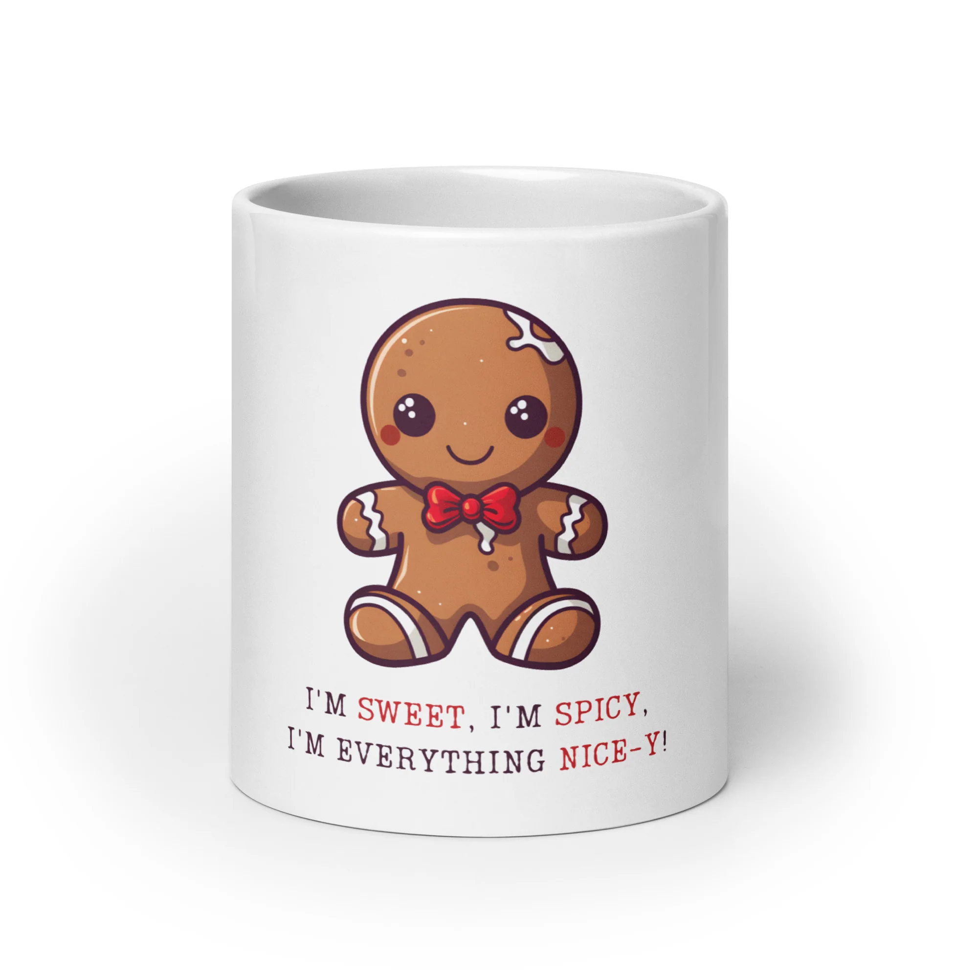 Sweet & Spicy Gingerbread Nice-y White Mug - Image 9