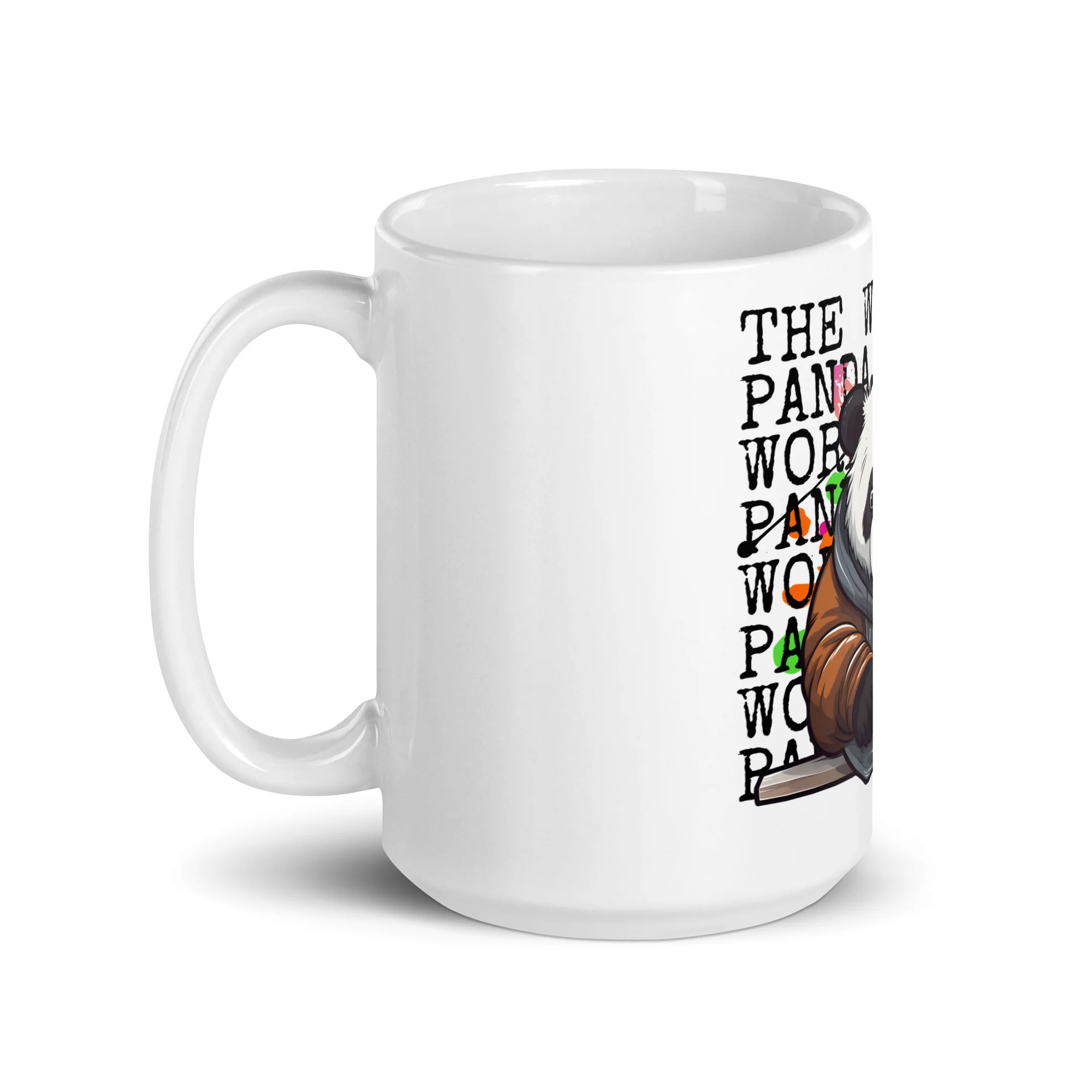 The Worried Panda: Cuteness with Edge White Mug - Image 5