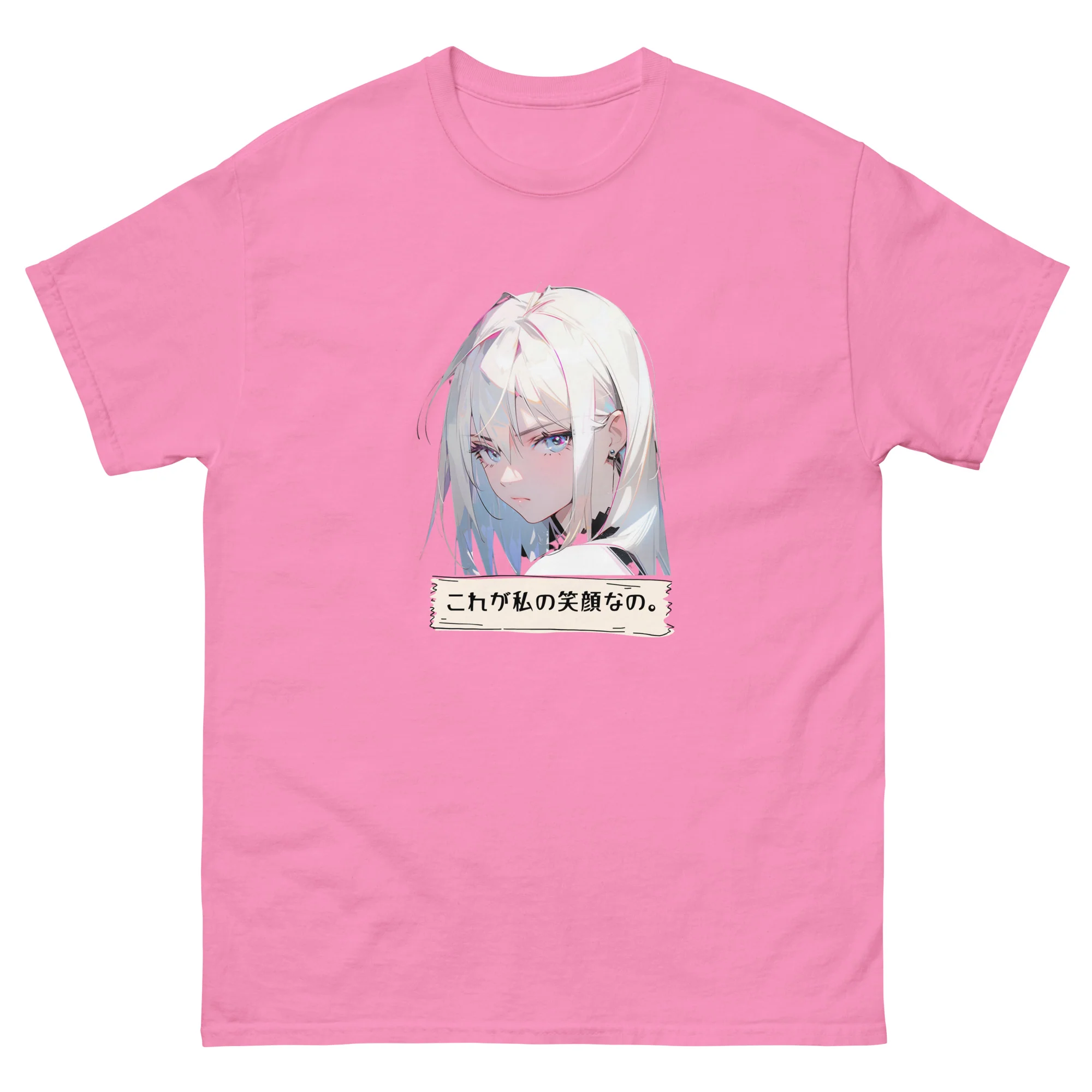This is my Smiling Face Anime Girl Short-Sleeve Unisex Anime-Styled T-Shirt - Image 10
