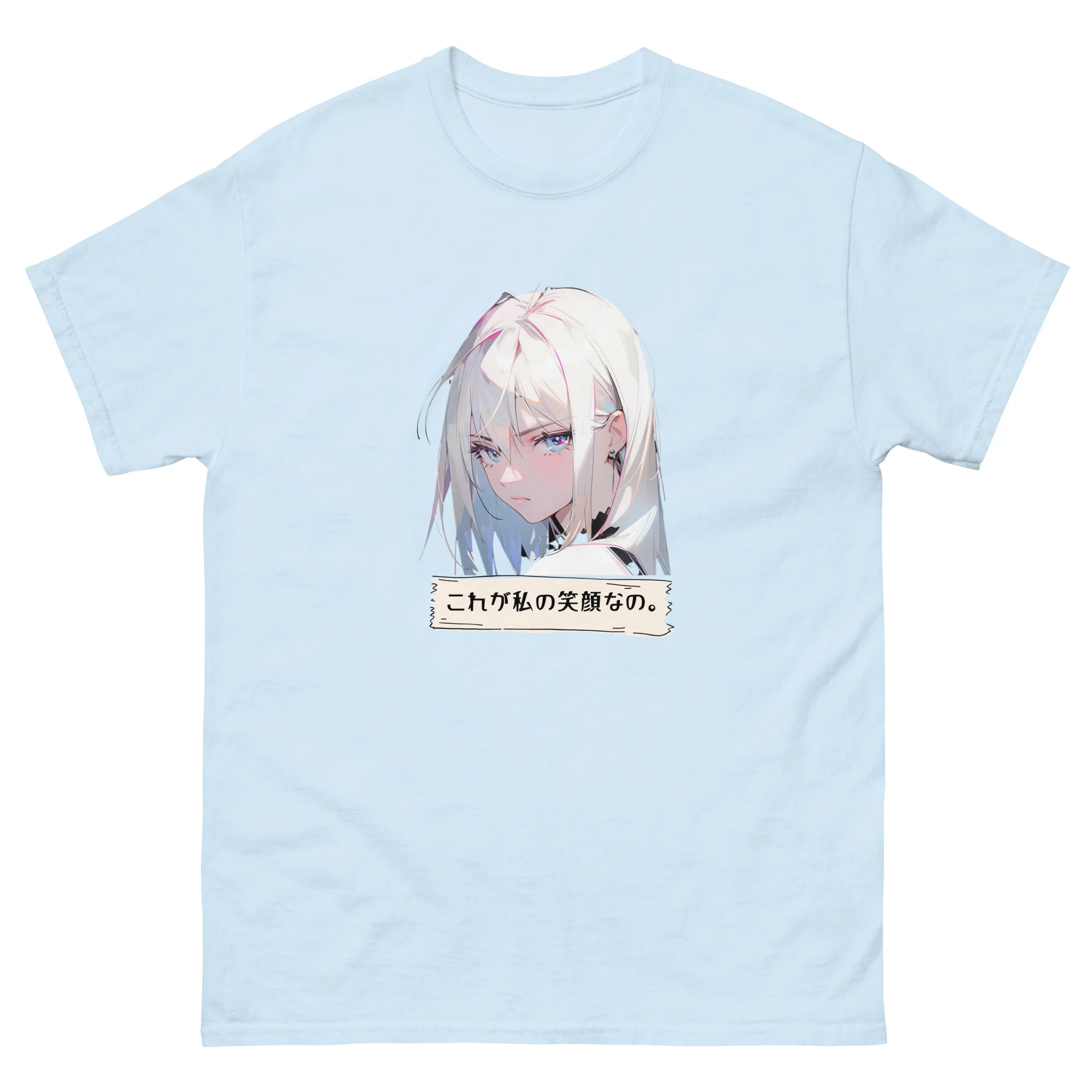 This is my Smiling Face Anime Girl Short-Sleeve Unisex Anime-Styled T-Shirt - Image 12