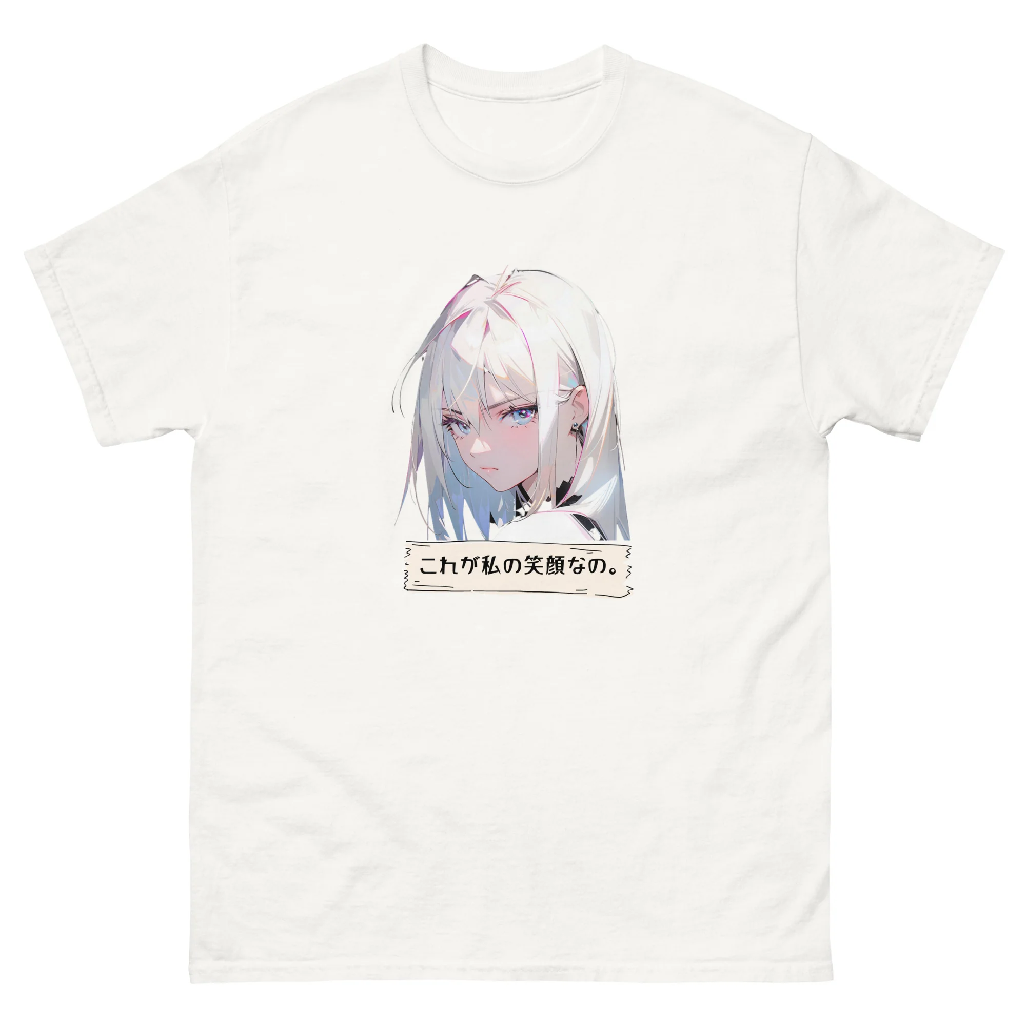 This is my Smiling Face Anime Girl Short-Sleeve Unisex Anime-Styled T-Shirt - Image 13