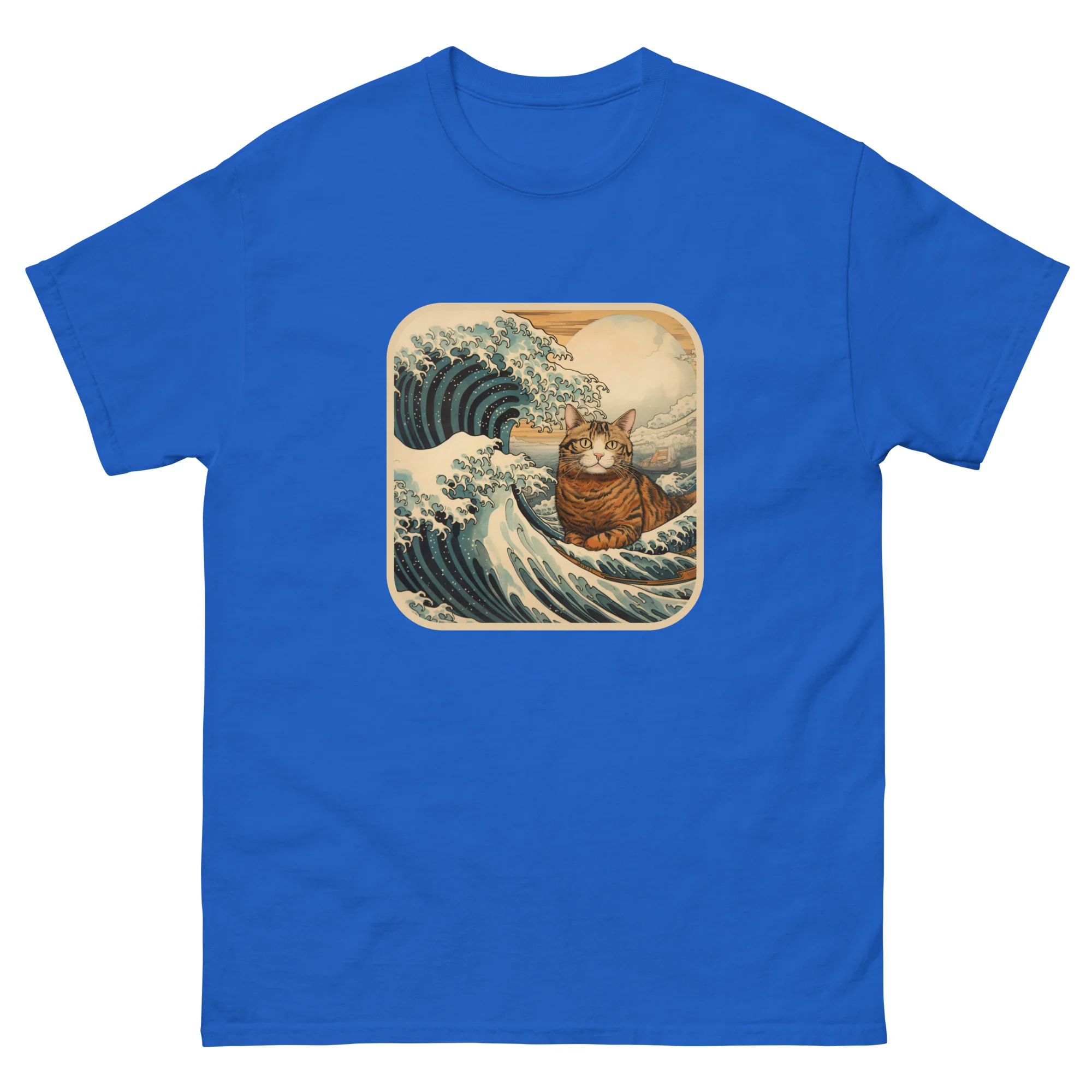 Ukiyo-e Cat Resting the Wave T-Shirt - Image 6