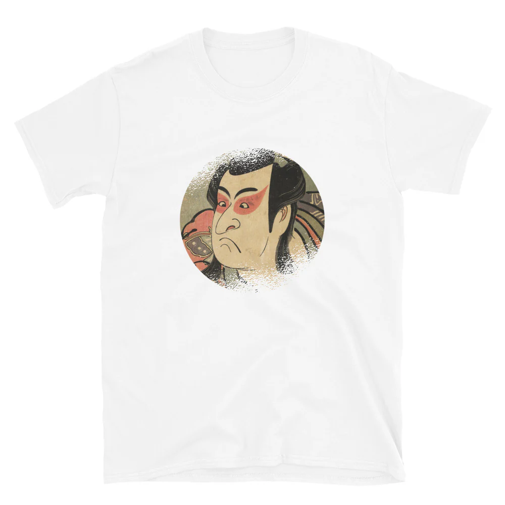 Ukiyoe by Shunkou of an Actor Short-Sleeve Unisex T-Shirt - Image 5