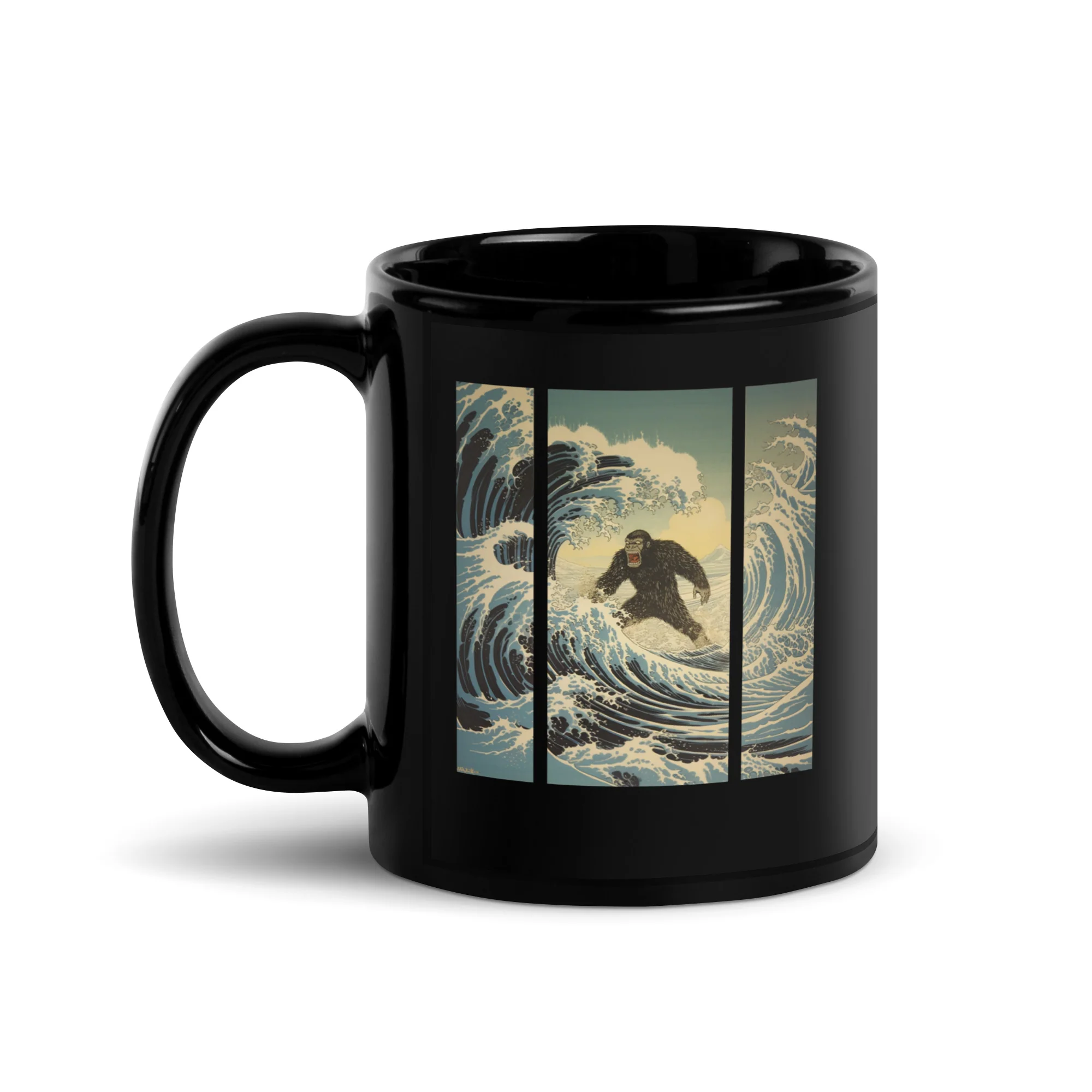 Ukiyoe Meets Gorilla The Hokusai Wave - Image 2