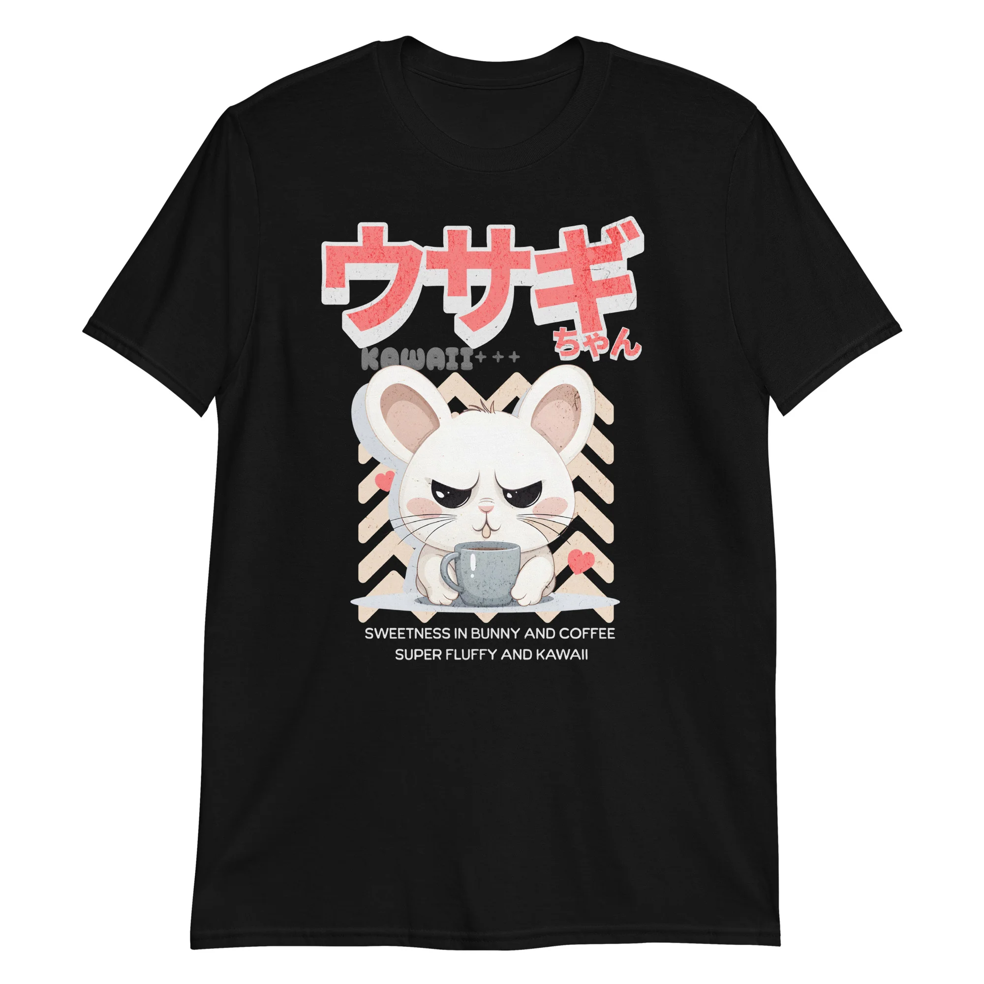 Usagi Chan Kawaii Cute Bunny and Coffee T-Shirt